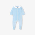 JC-NB090 - Jacadi Newborn velvet sleepsuit