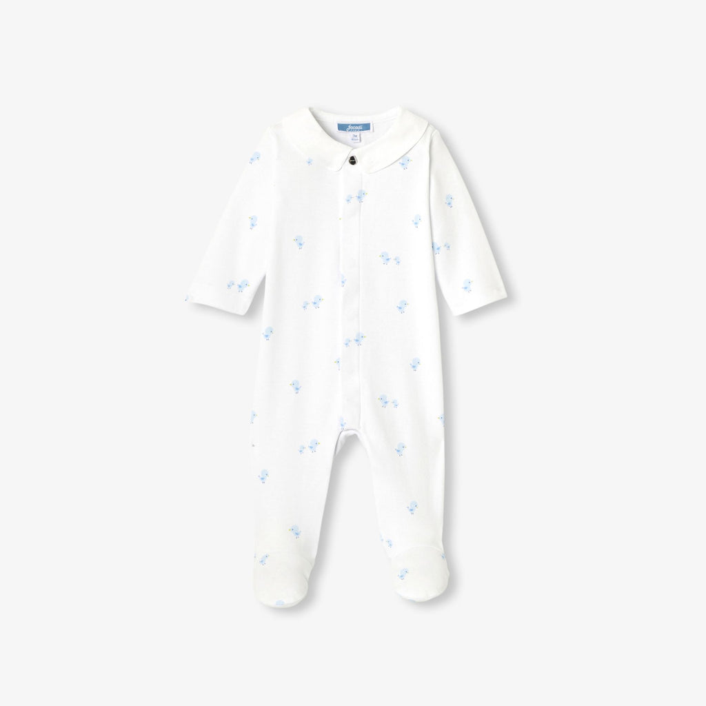 Pyjamas in Cotton Interlock Baby Boy - White/Multicolour