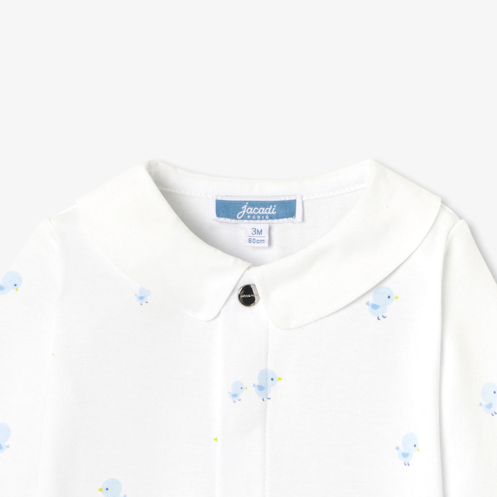 Pyjamas in Cotton Interlock Baby Boy - White/Multicolour