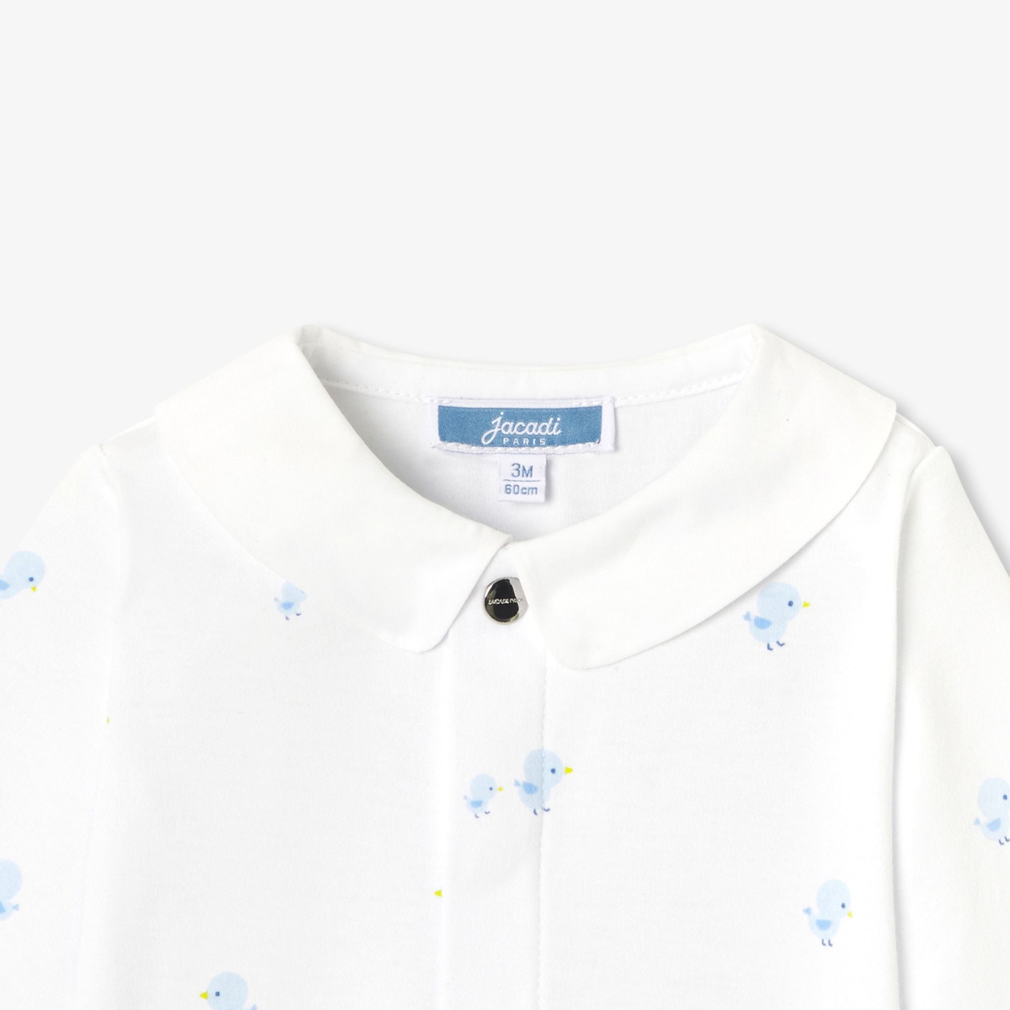 Pyjamas in Cotton Interlock Baby Boy - White/Multicolour