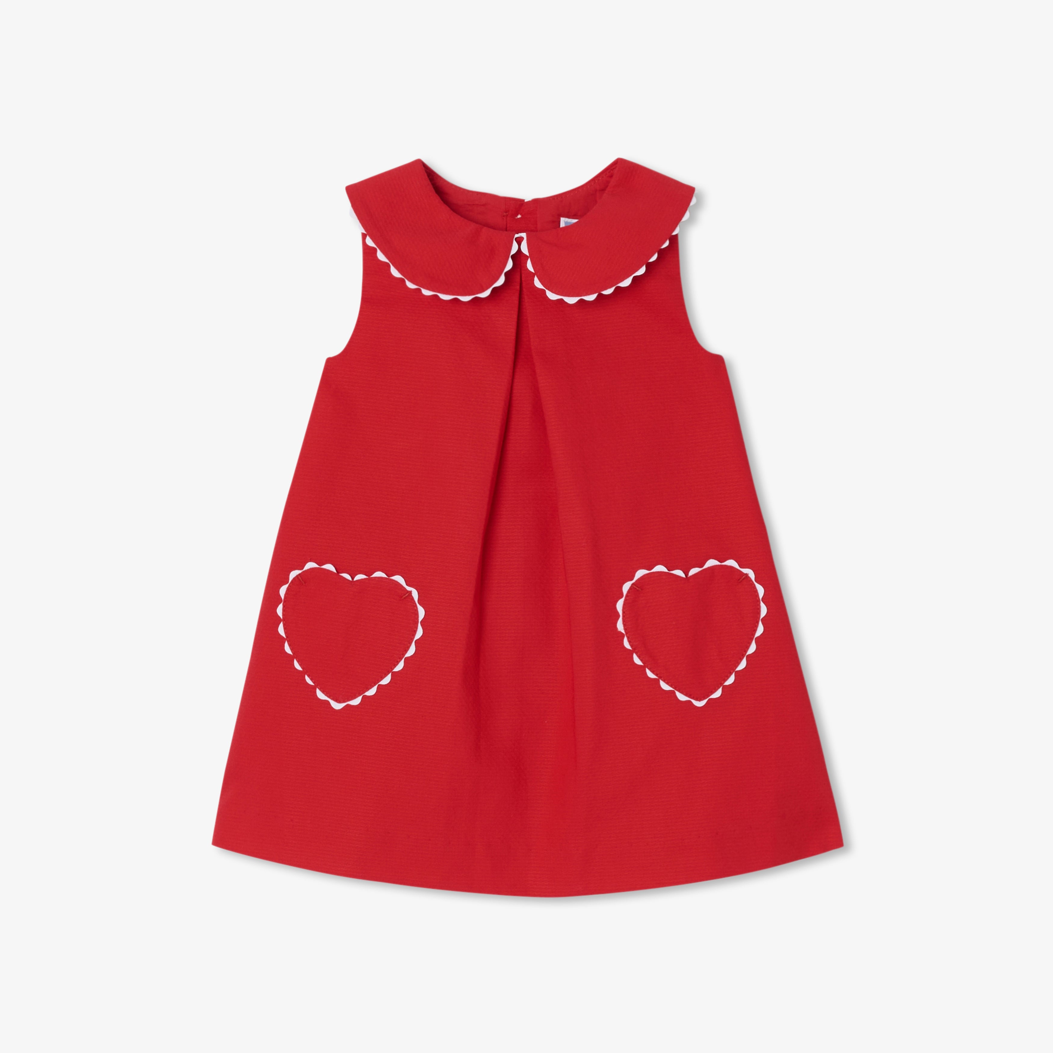 JC-NG121 - Jacadi Baby girl sleeveless cotton piqué dress