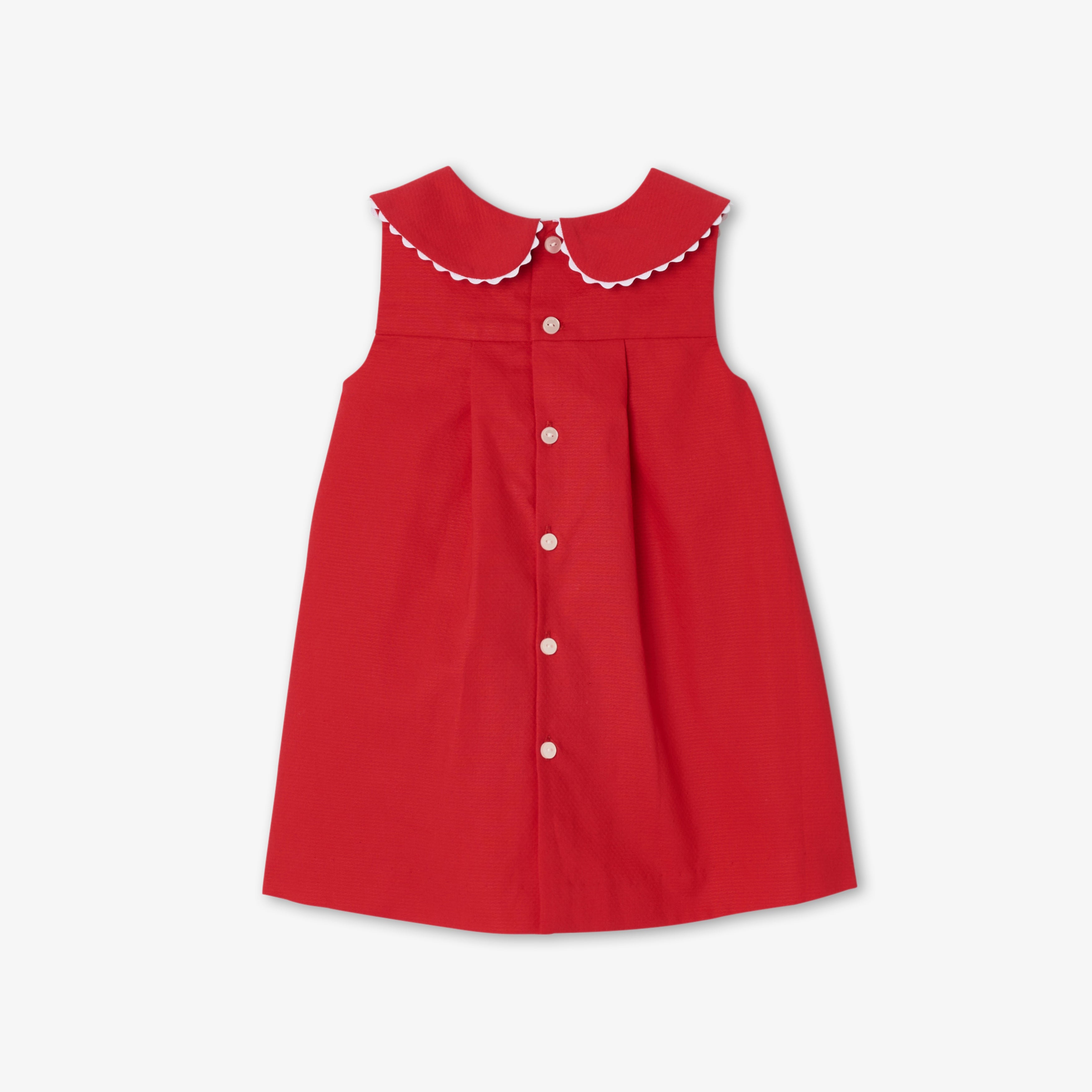 JC-NG121 - Jacadi Baby girl sleeveless cotton piqué dress