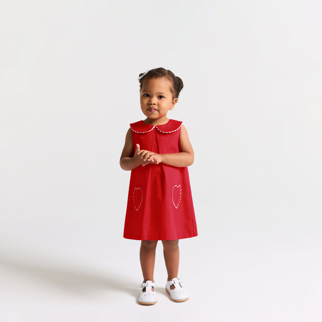 JC-NG121 - Jacadi Baby girl sleeveless cotton piqué dress