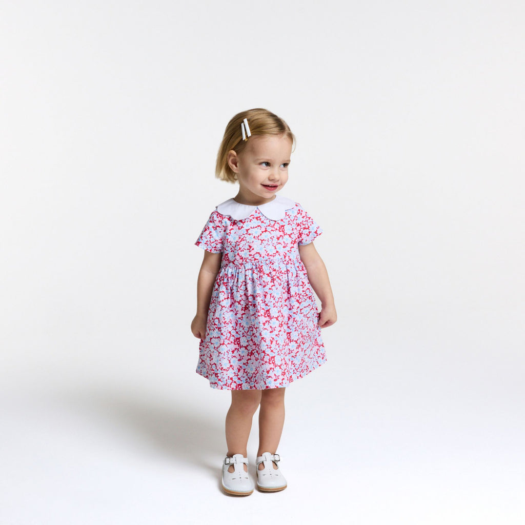 JC-NG129 - Jacadi Baby girl Liberty fabric dress