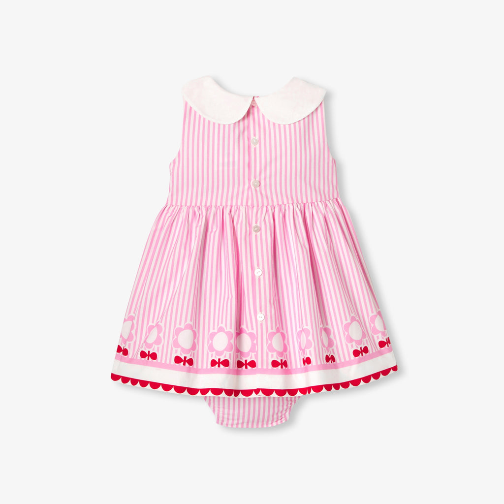 JC-NG120 - Jacadi Baby girl sleeveless poplin dress