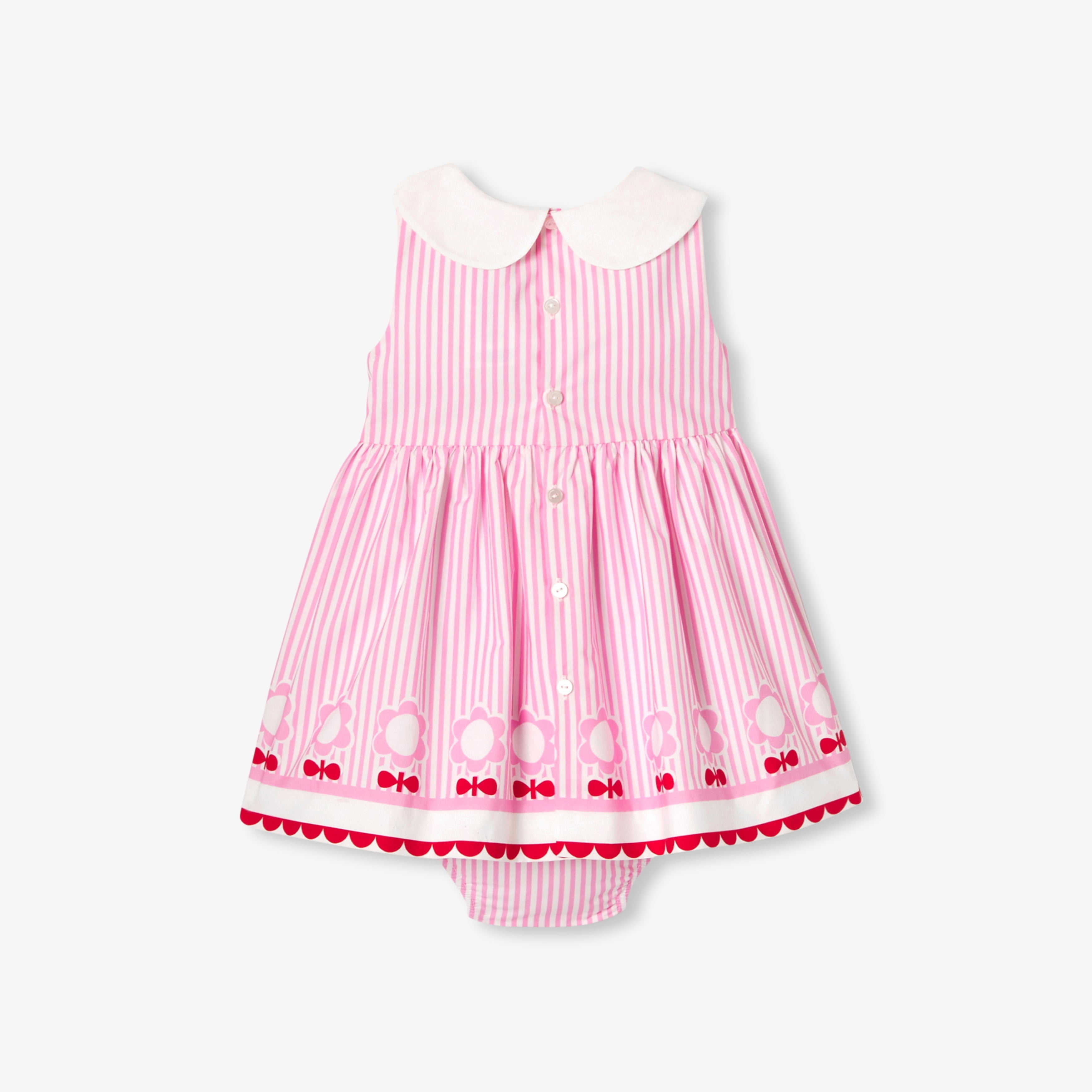 JC-NG120 - Jacadi Baby girl sleeveless poplin dress