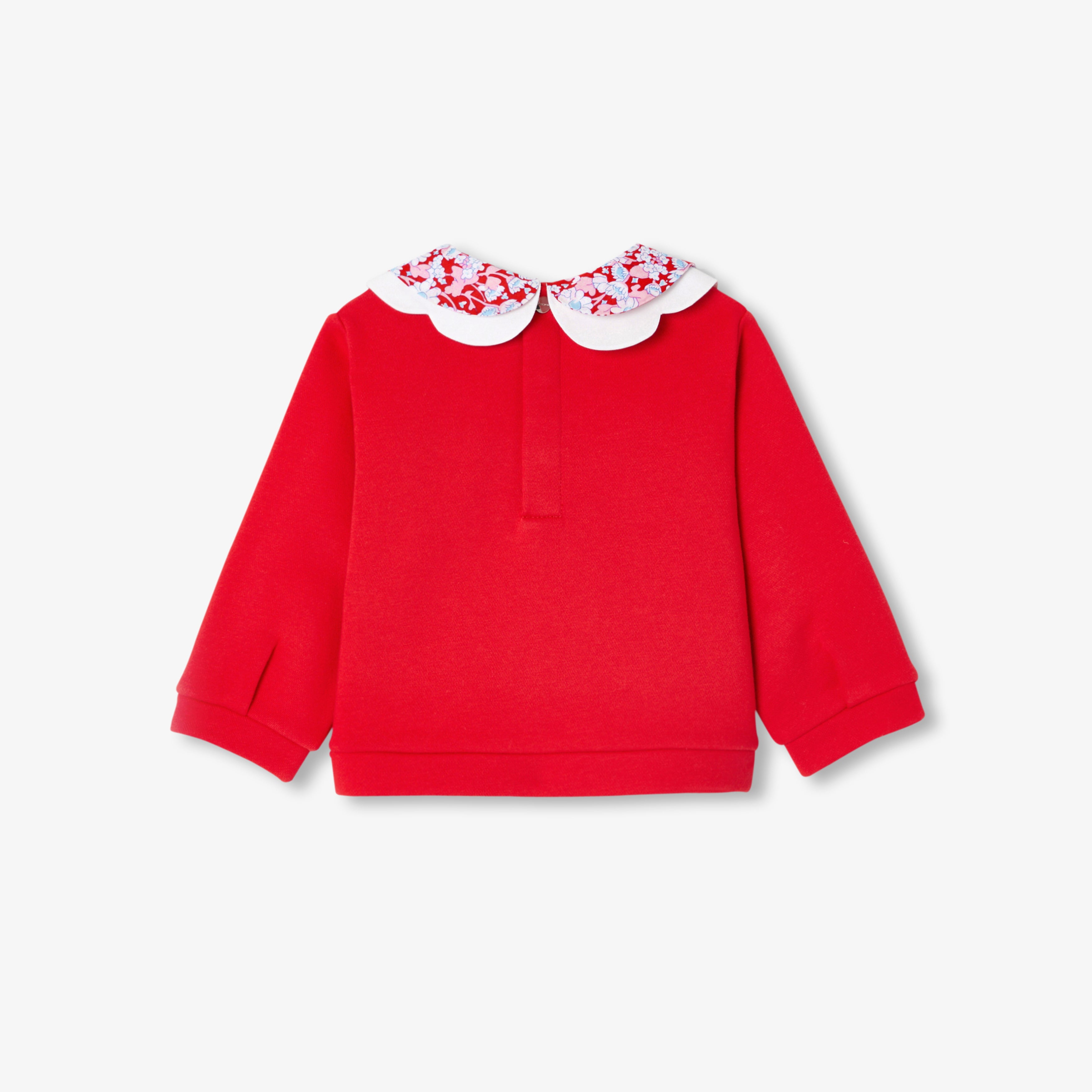 JC-NG111 - Jacadi Baby girl sweatshirt with Liberty collar