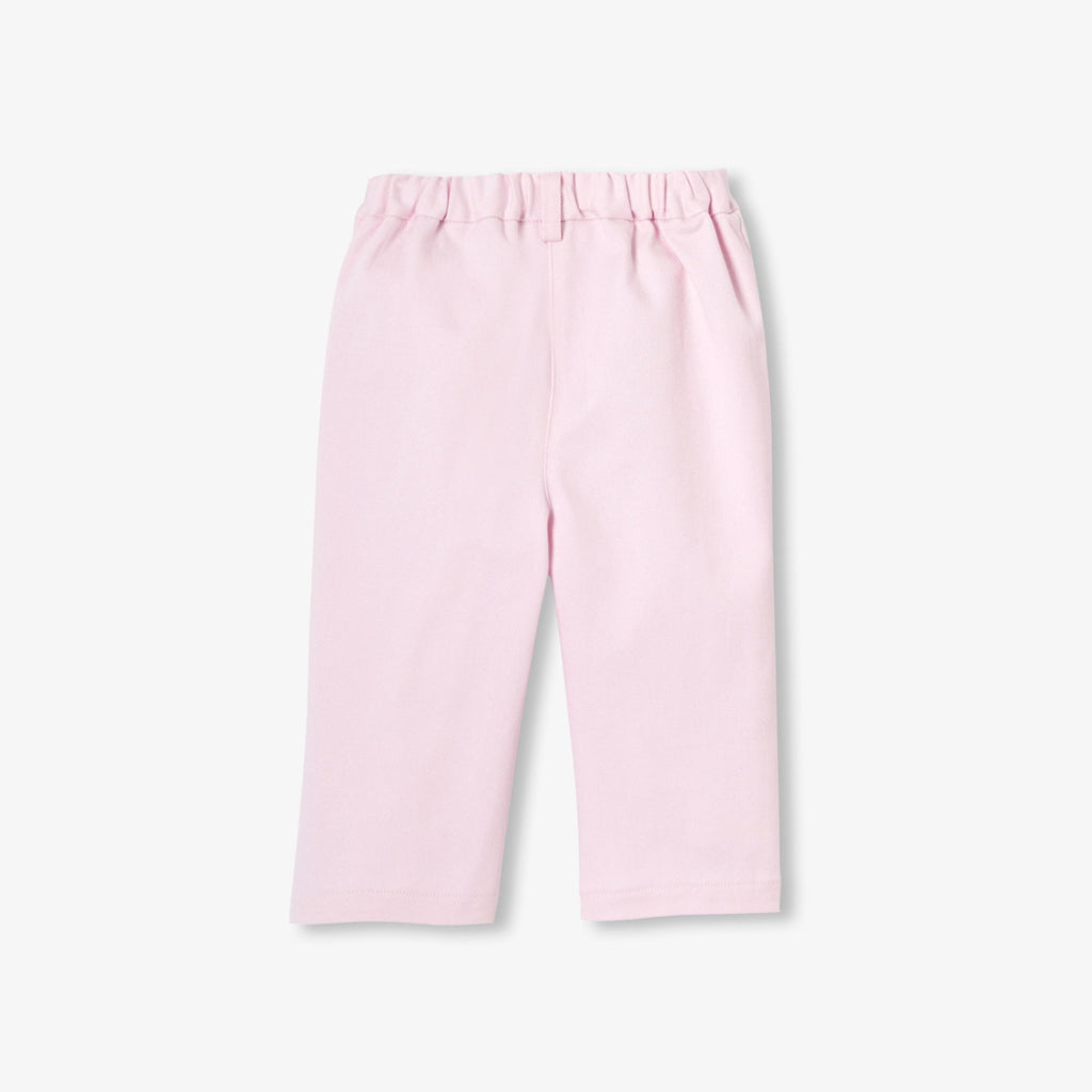 Baby girl cotton twill trousers - Pale Pink Jacadi