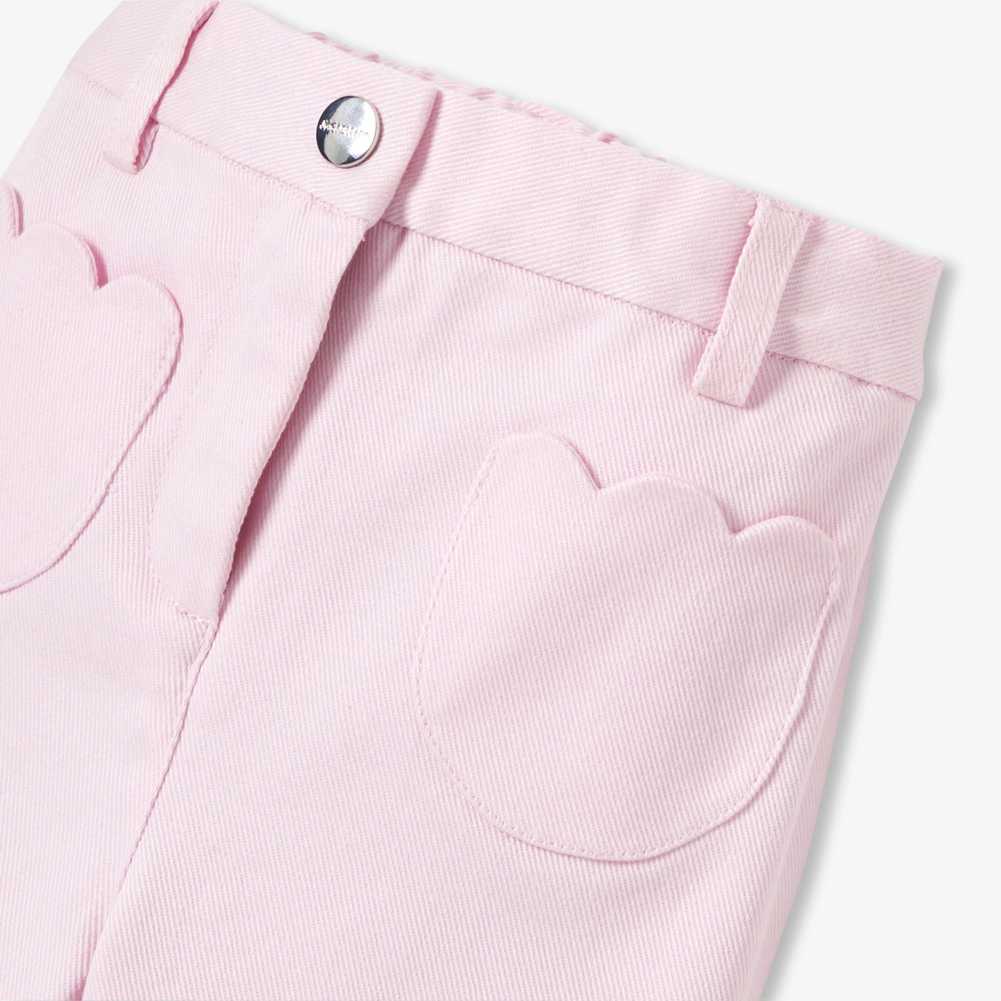 Baby girl cotton twill trousers - Pale Pink Jacadi