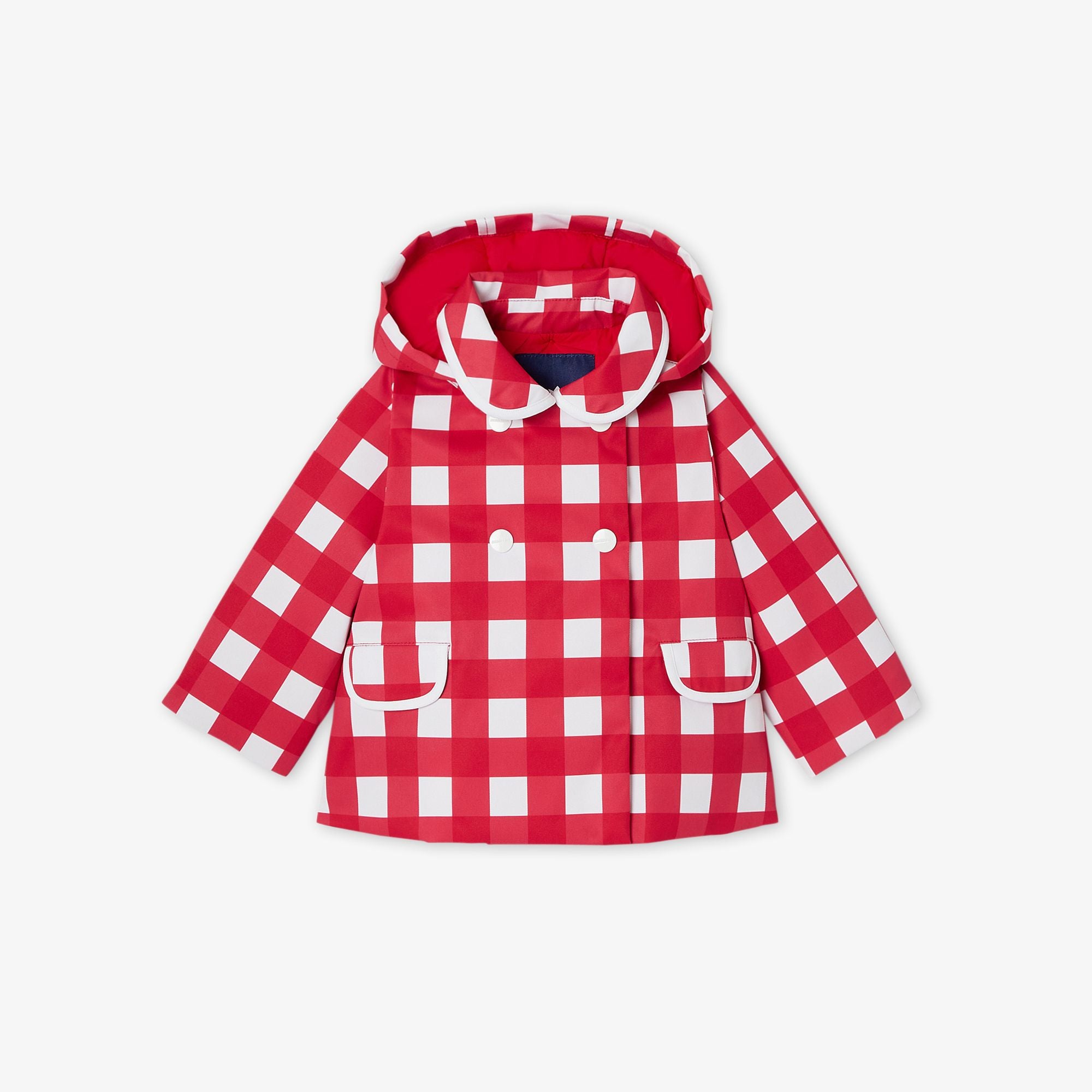 JC-NG126 - Jacadi Baby girl checked coat