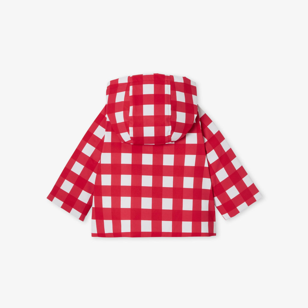 Soprdress a Quadrettini Baby Girl - White/Red