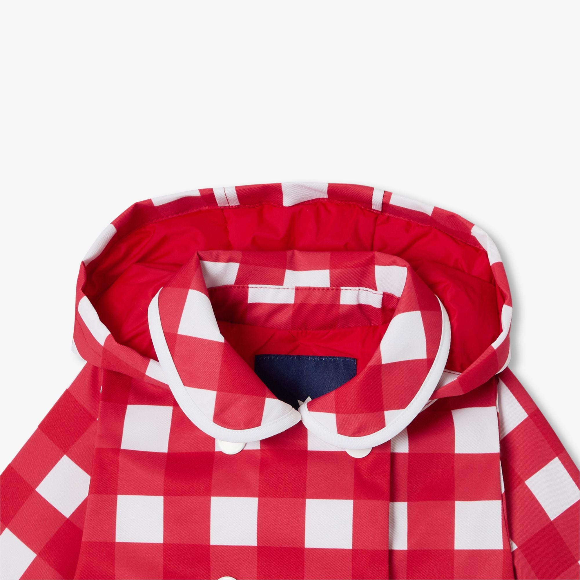 Soprdress a Quadrettini Baby Girl - White/Red