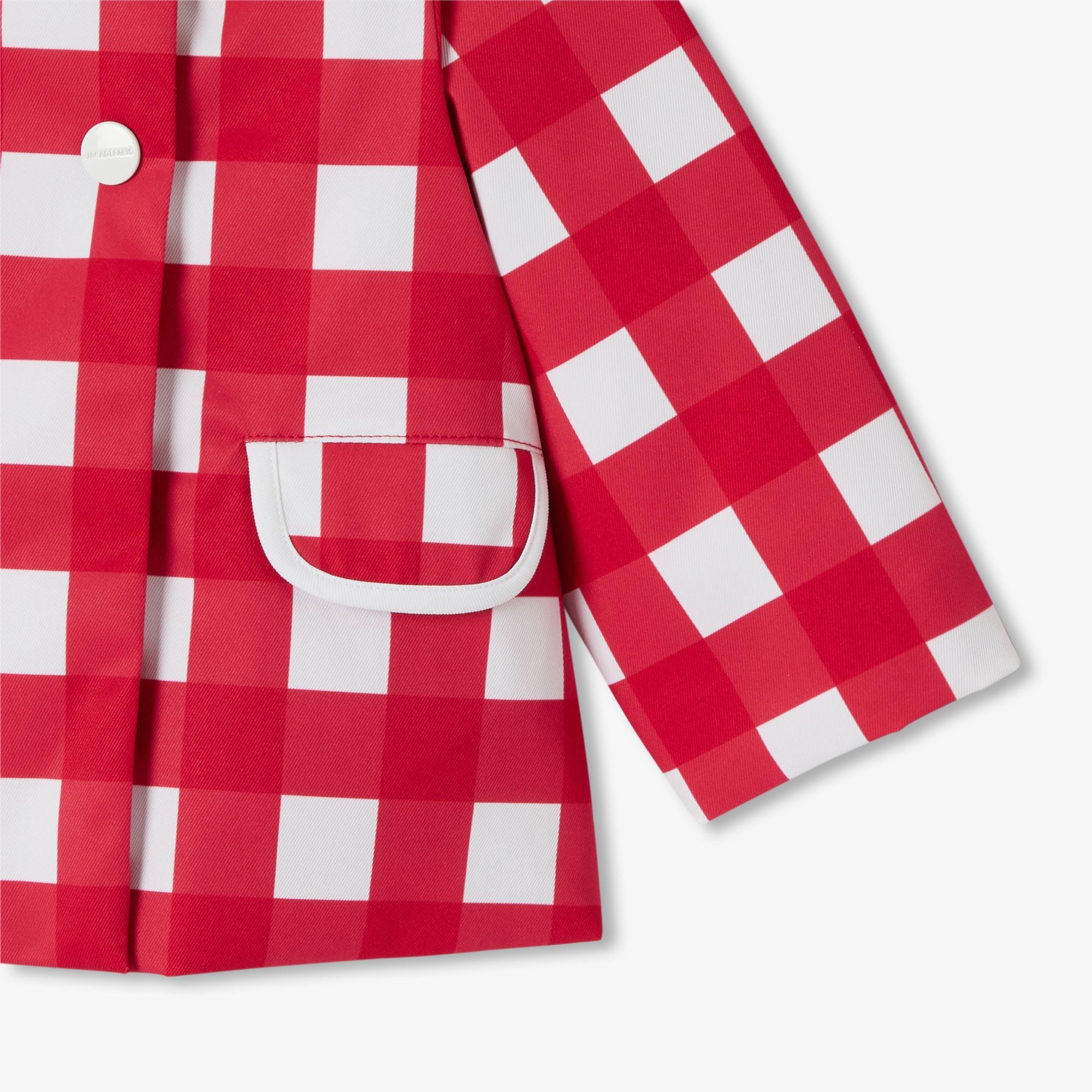 Soprdress a Quadrettini Baby Girl - White/Red