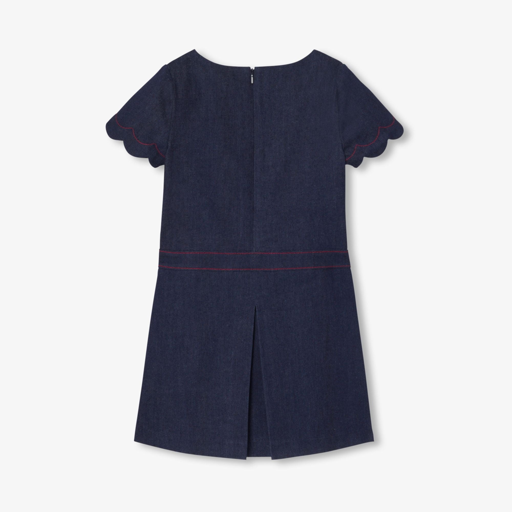 JC-TG131 - Jacadi Girl's raw denim dress