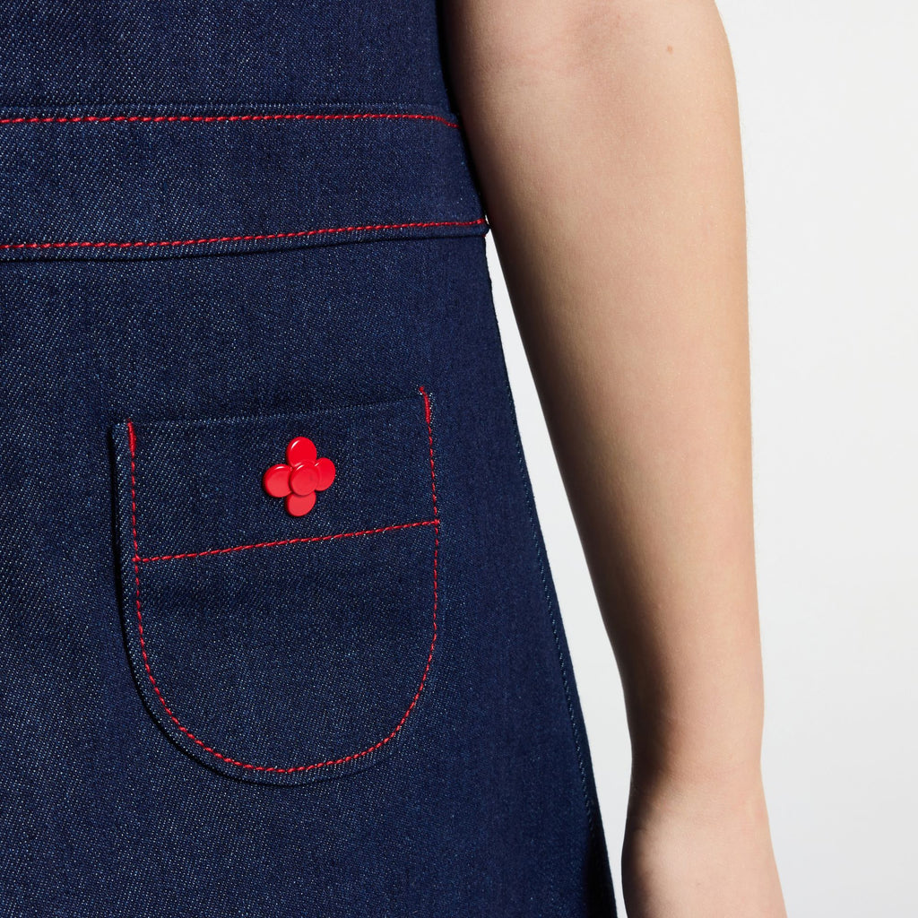 Dress in Raw Denim Girl - Dark Denim