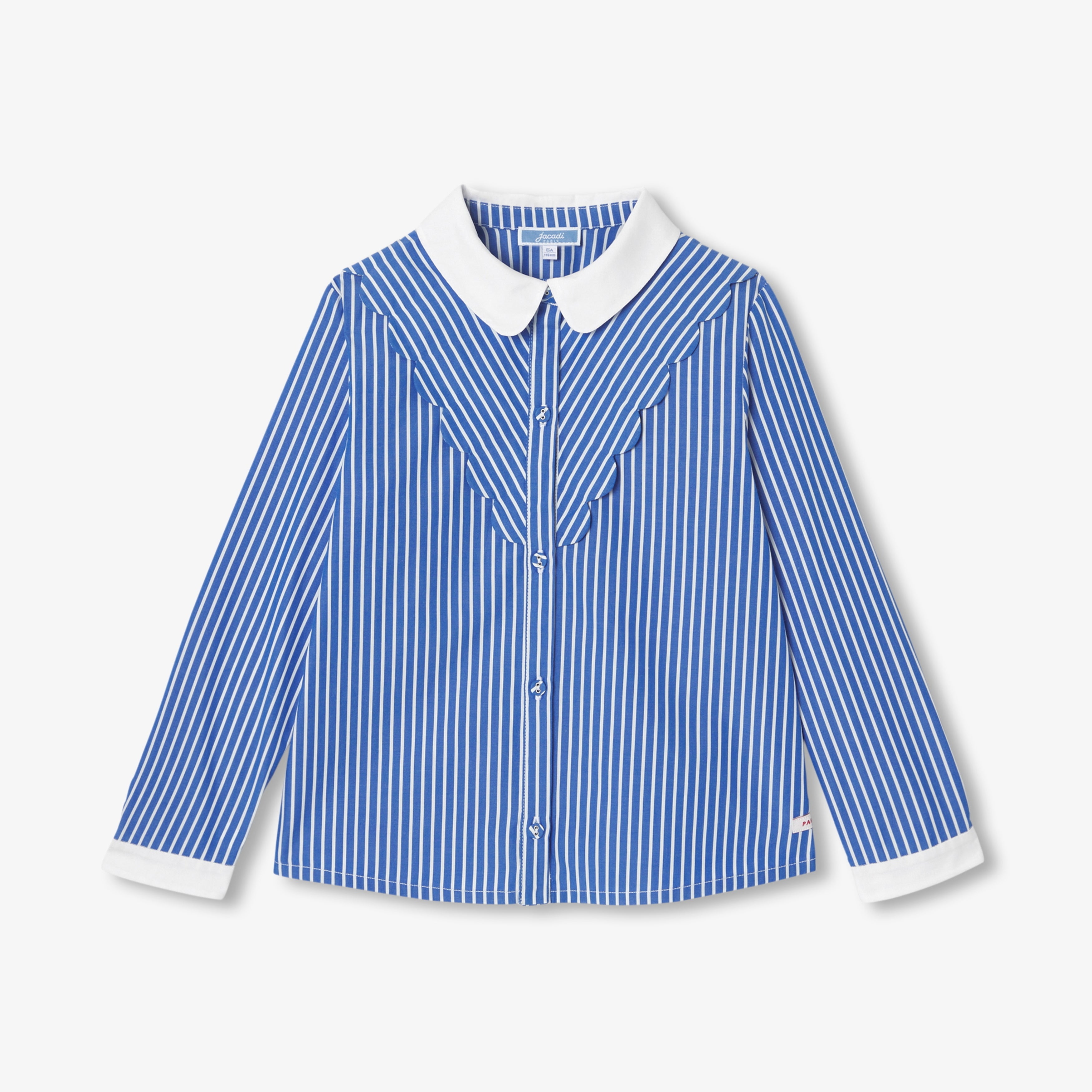 JC-TG093 - Jacadi Girl's striped poplin shirt