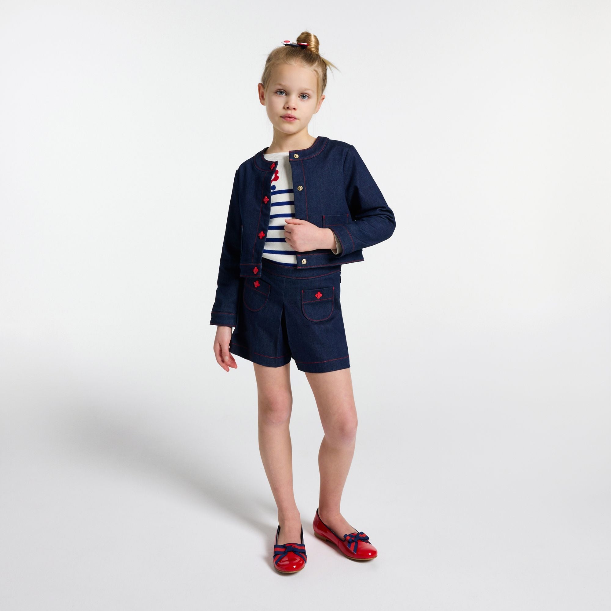 Girls' denim skirt shorts