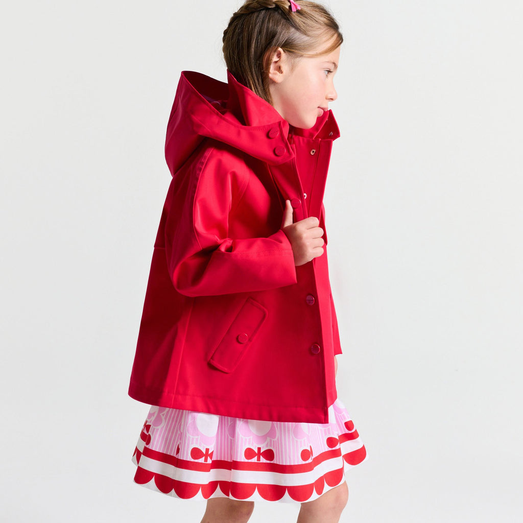 JC-TG125 - Jacadi Girl's cropped trench coat