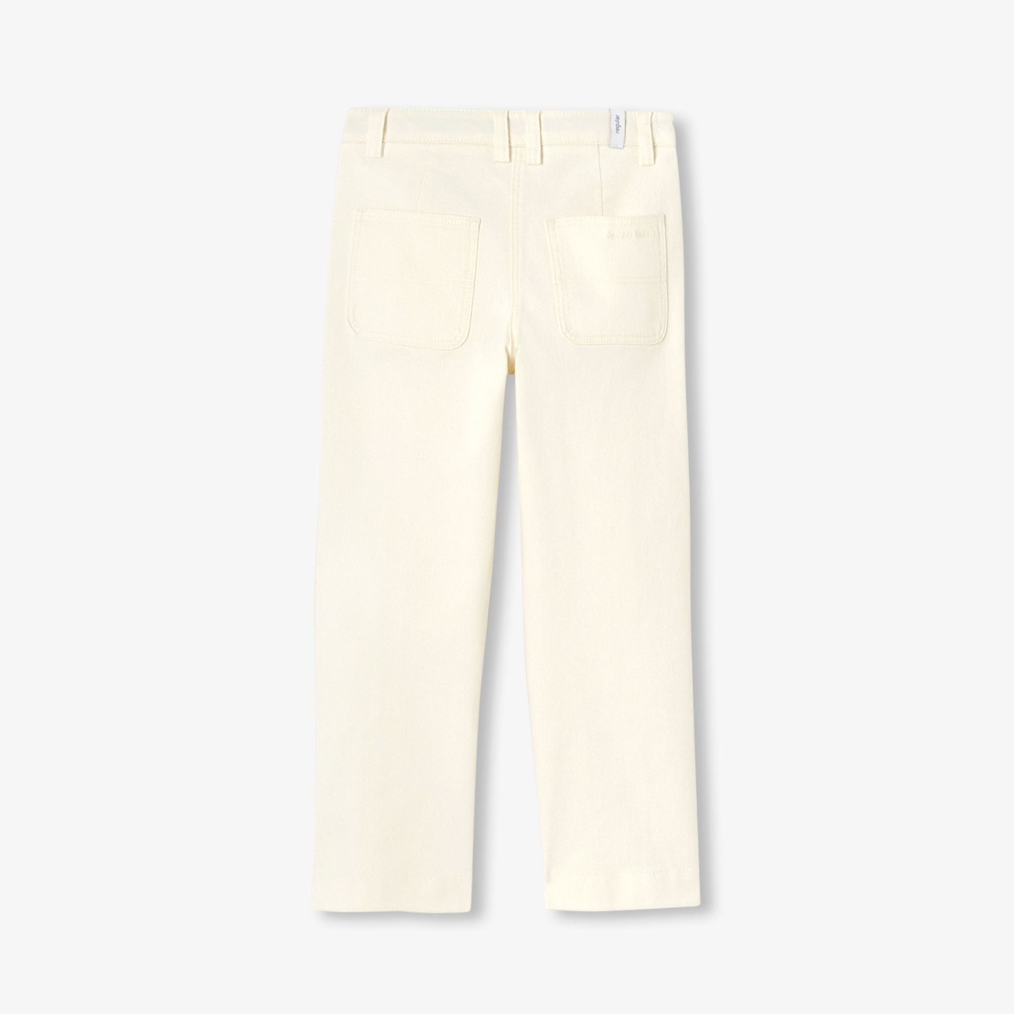 Boy straight twill trousers - Ecru