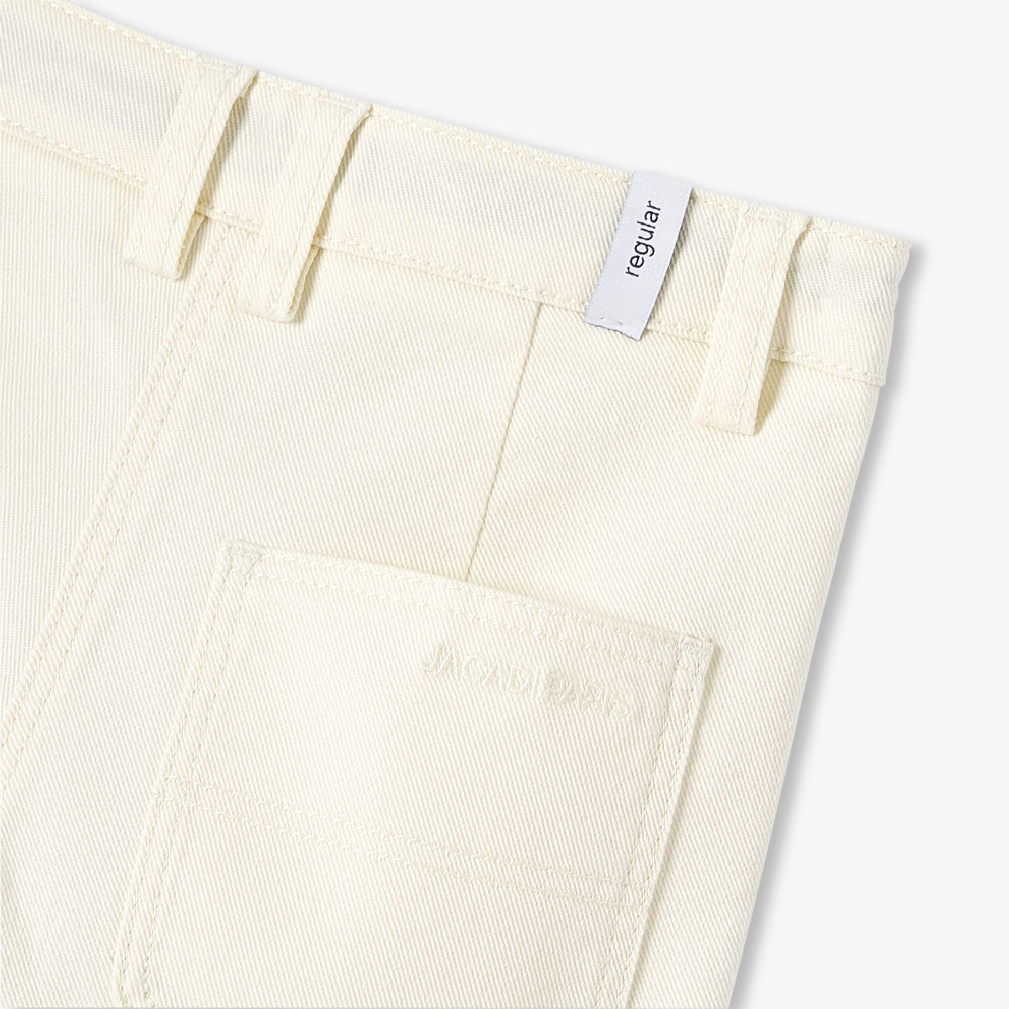 Boy straight twill trousers - Ecru