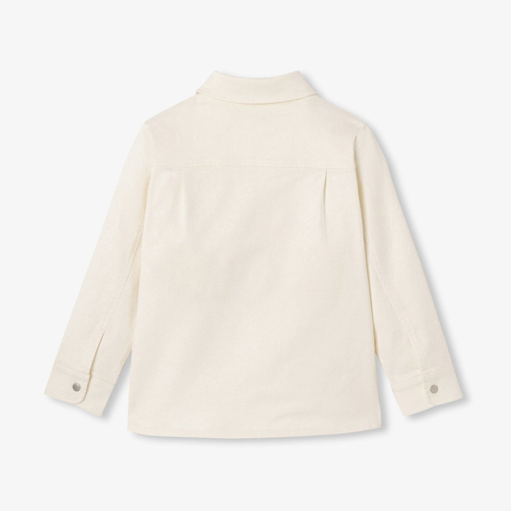 Shirt Overshirt in Sargia Di Cotton Boy - Ecru