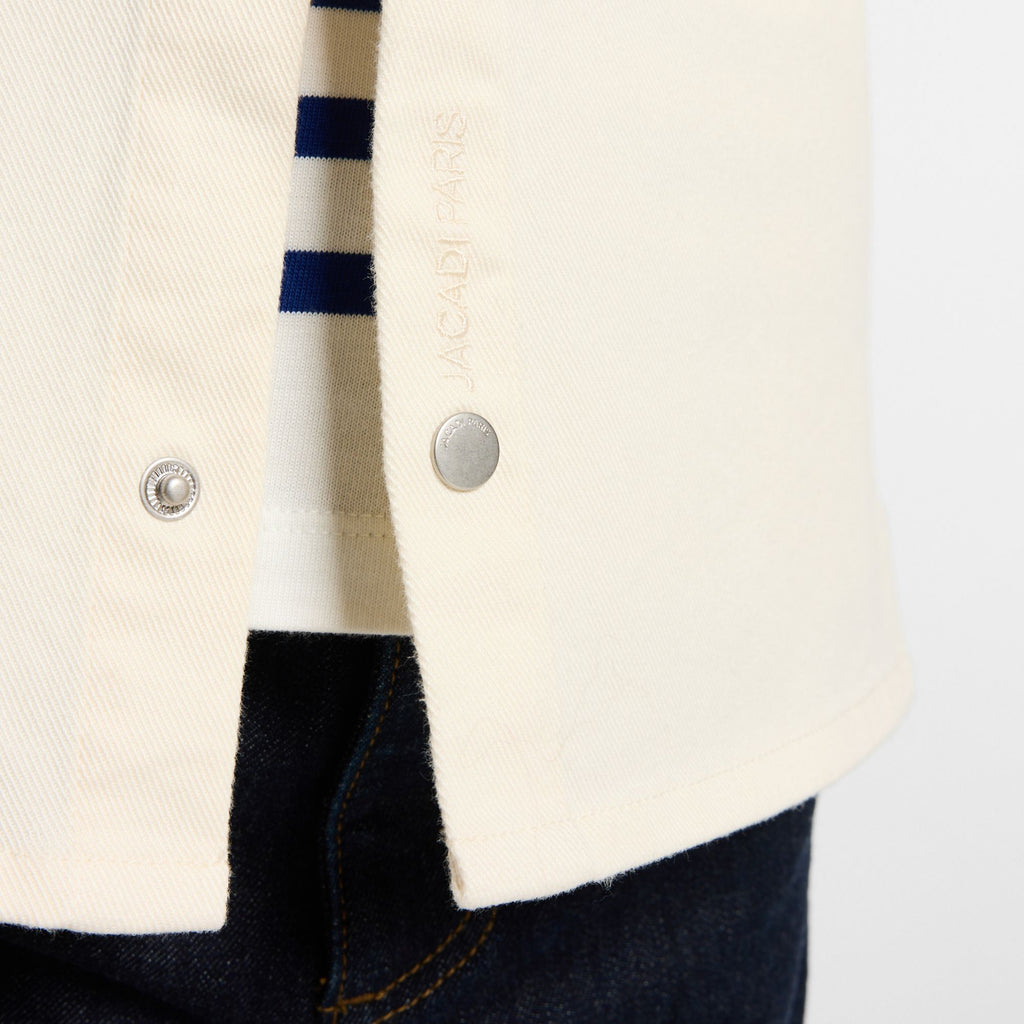 Shirt Overshirt in Sargia Di Cotton Boy - Ecru