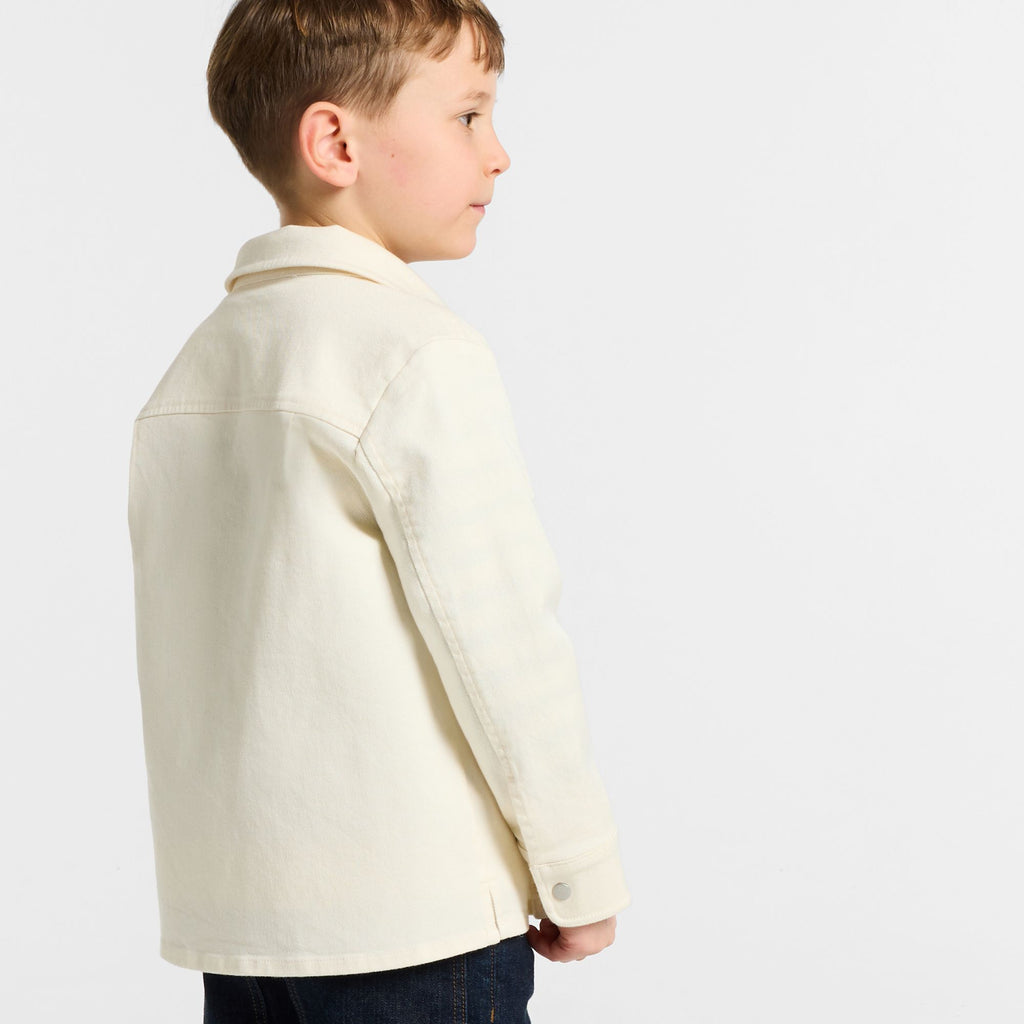 Shirt Overshirt in Sargia Di Cotton Boy - Ecru