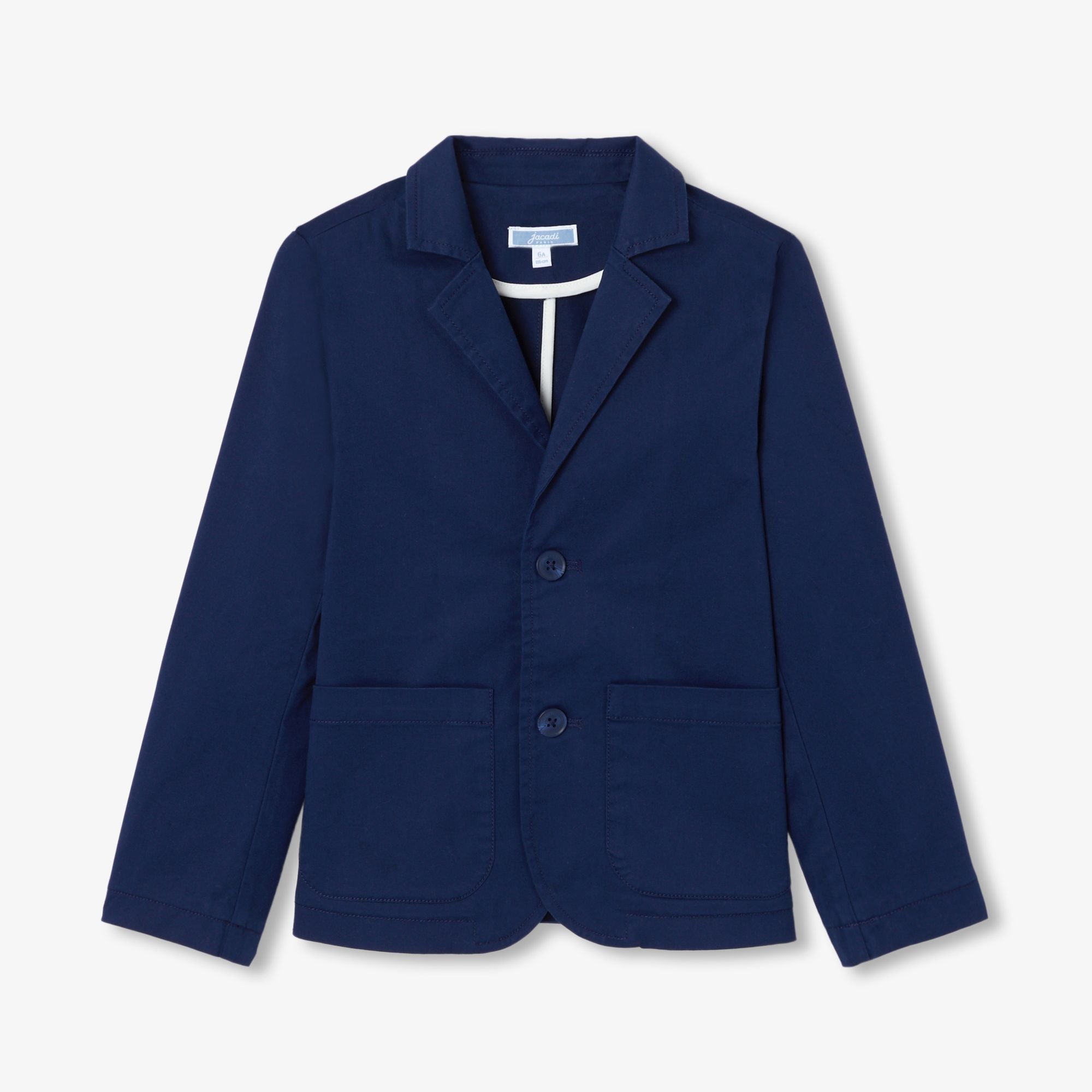 Jacket in Twill Leggero Boy - Blu Cobalto
