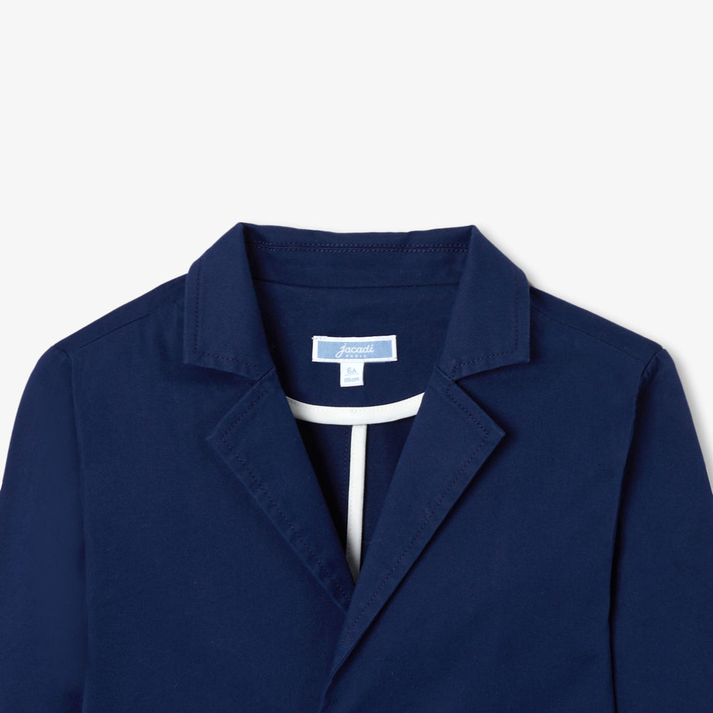 Jacket in Twill Leggero Boy - Blu Cobalto