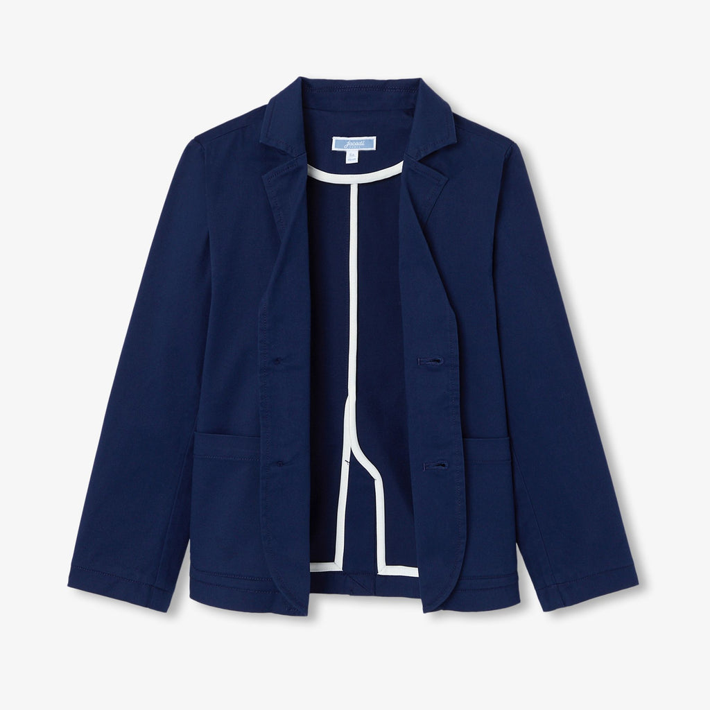 Jacket in Twill Leggero Boy - Blu Cobalto