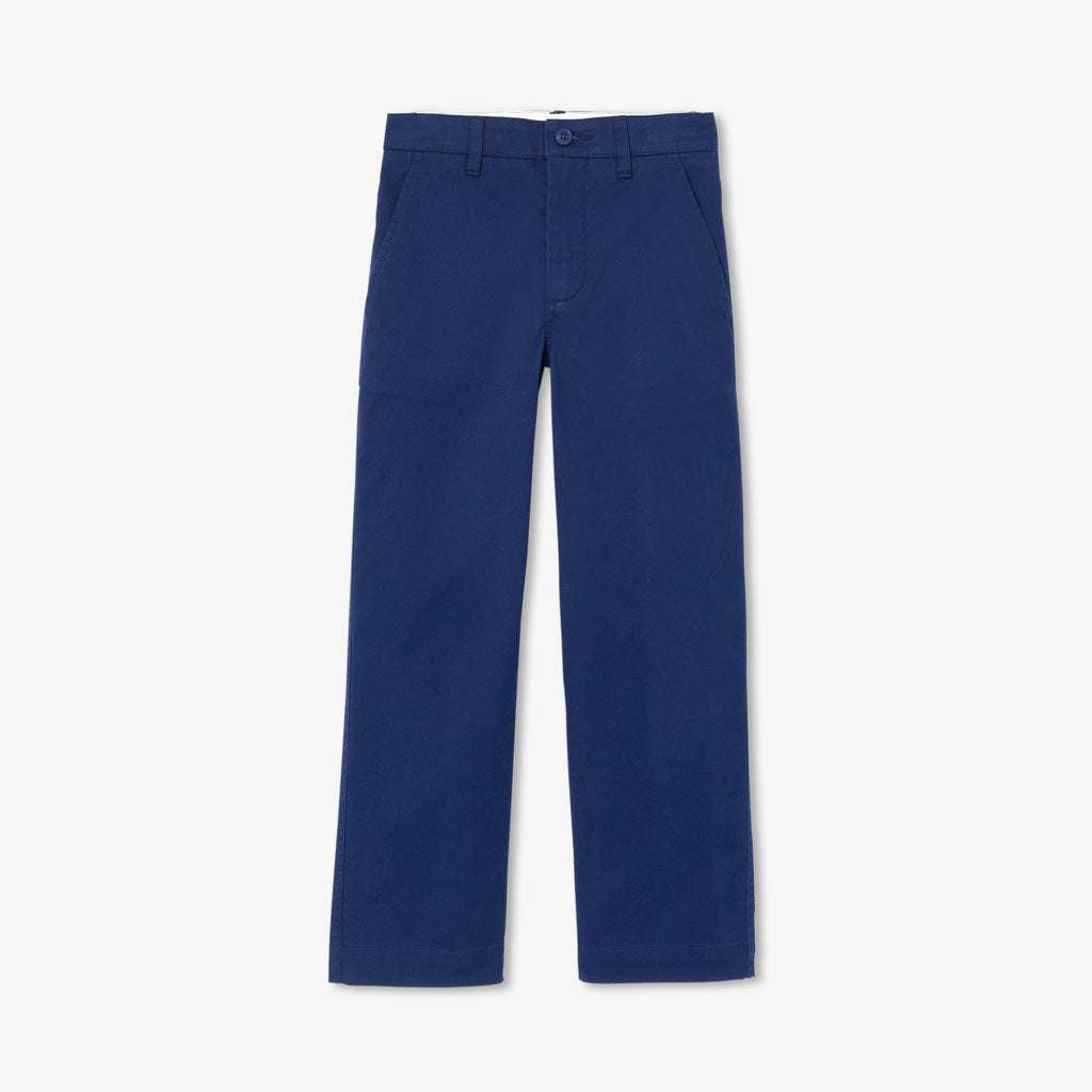Boy straight trousers in lightweight twill - Cobalt Blue