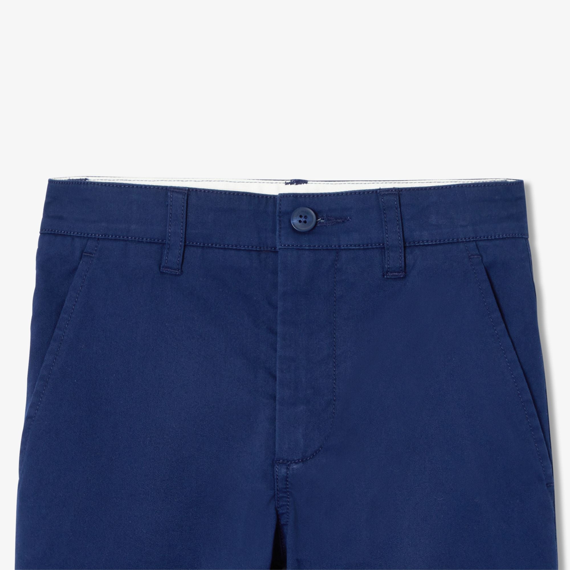 Boy straight trousers in lightweight twill - Cobalt Blue