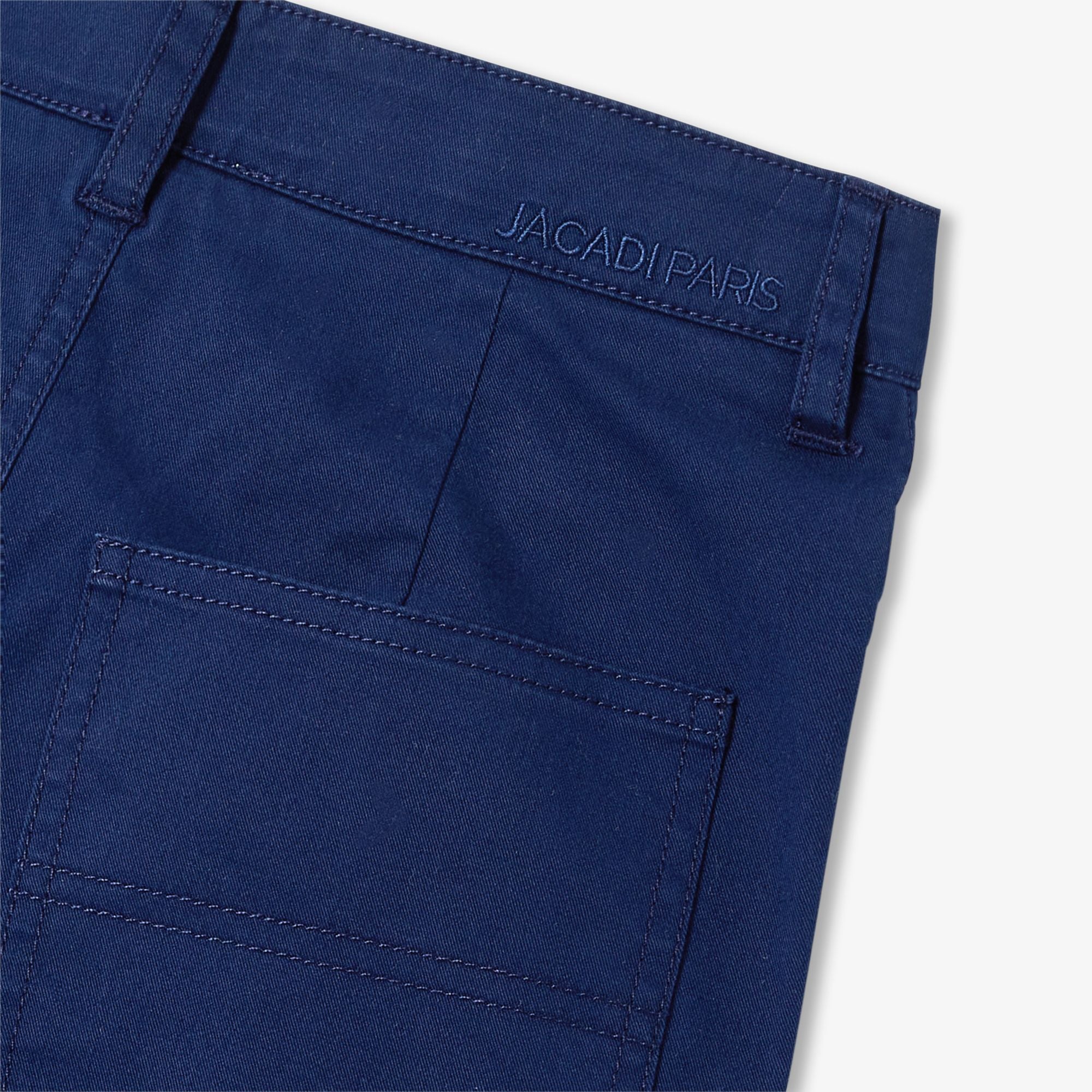 Boy straight trousers in lightweight twill - Cobalt Blue