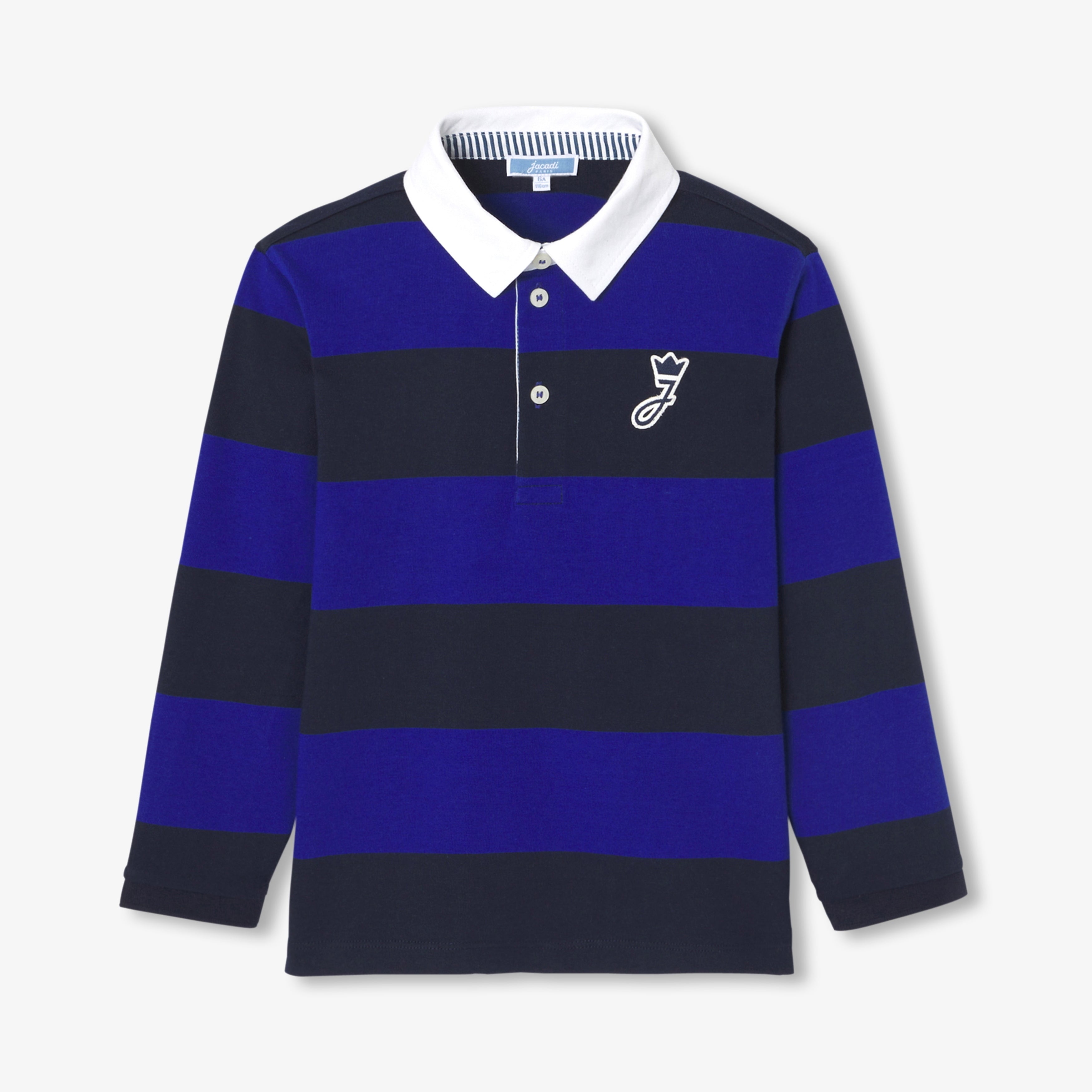 JC-TB030 - Jacadi Boy's long-sleeved rugby polo shirt
