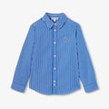 JC-TB052 - Jacadi Boys' Striped Poplin Shirt - Blue/White
