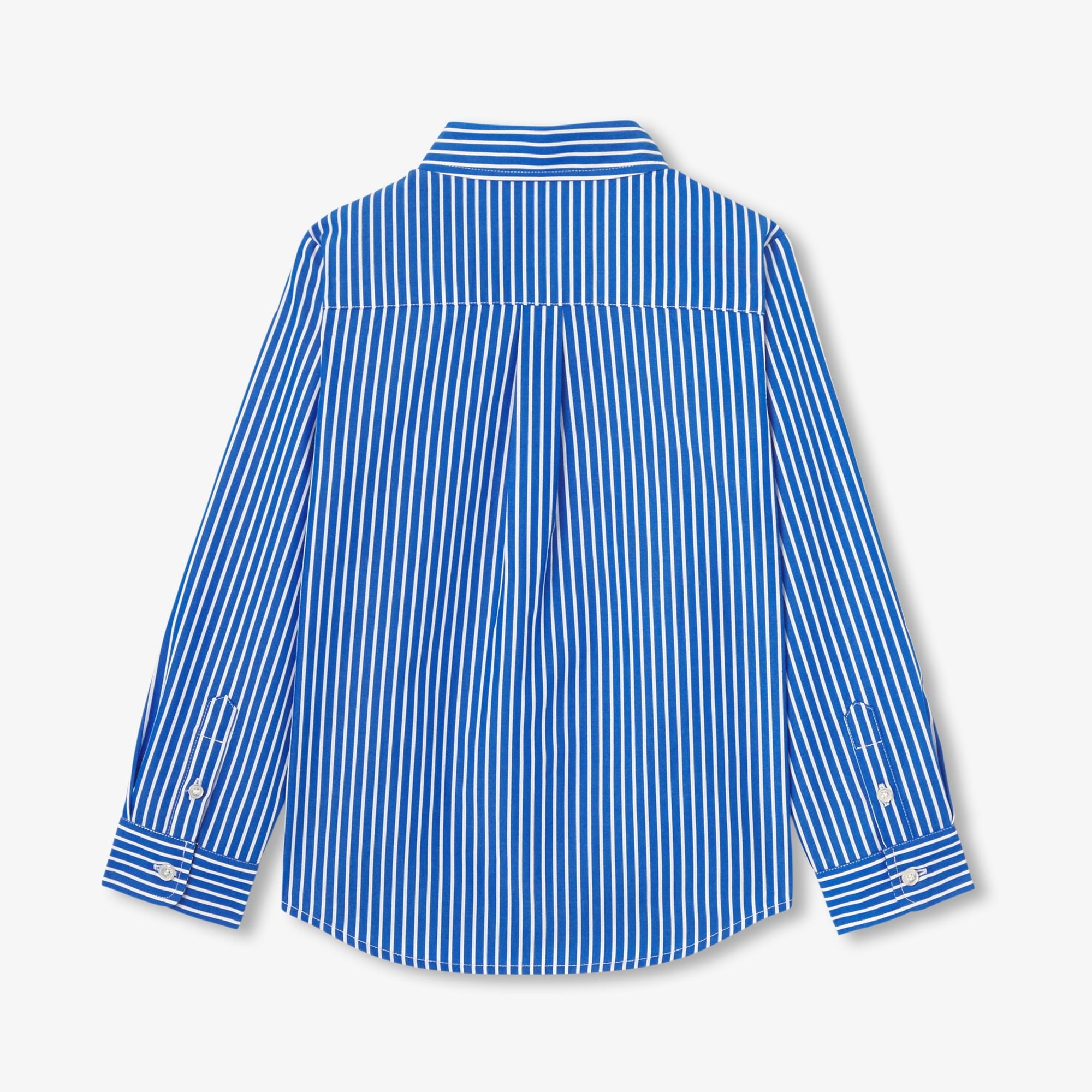 JC-TB052 - Jacadi Boys' Striped Poplin Shirt - Blue/White