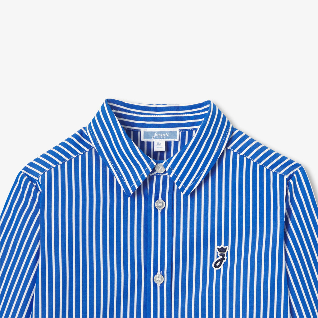 Child striped poplin shirt