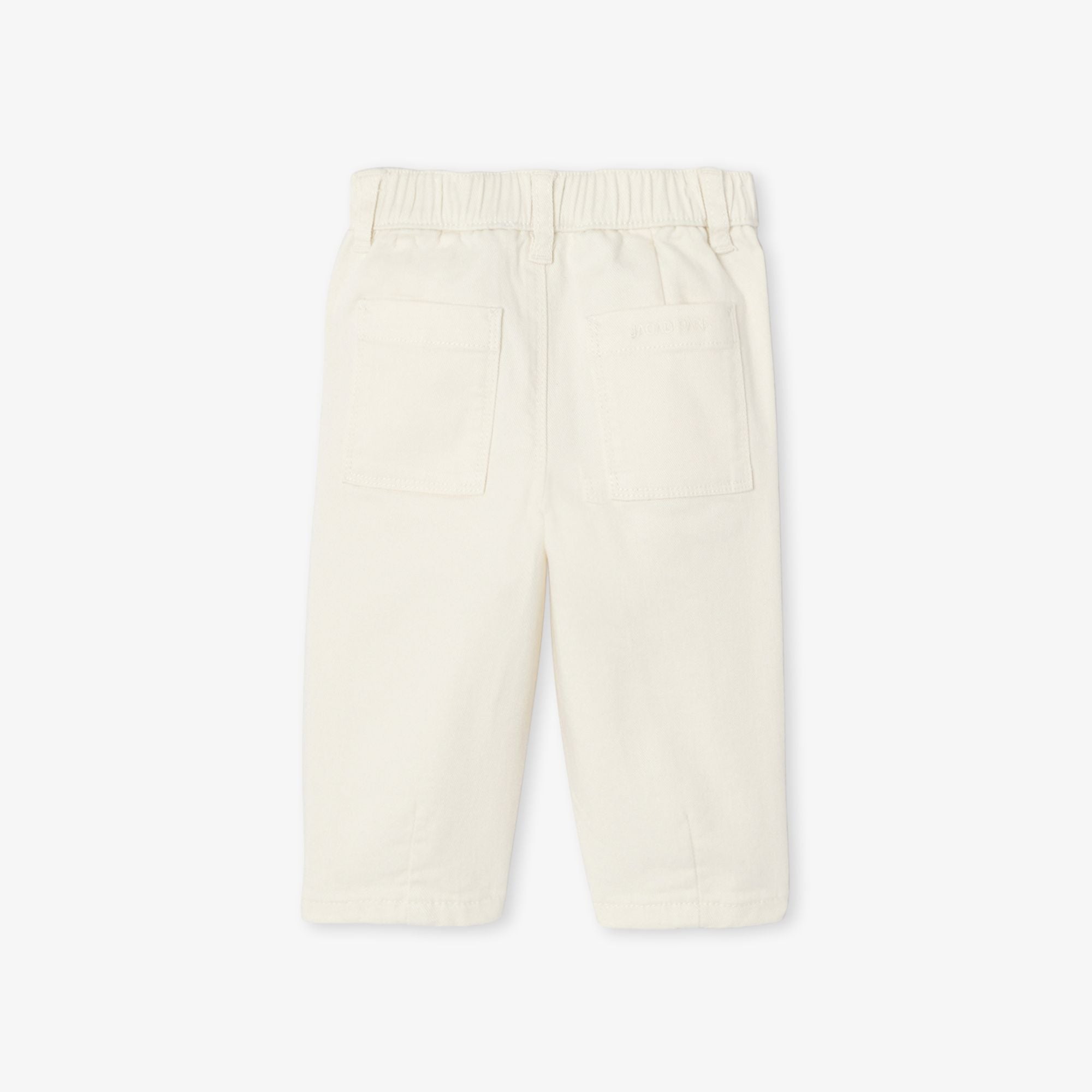 Baby boy twill trousers - Ecru