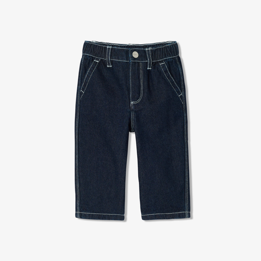 Baby boy raw denim jeans - Medium Denim