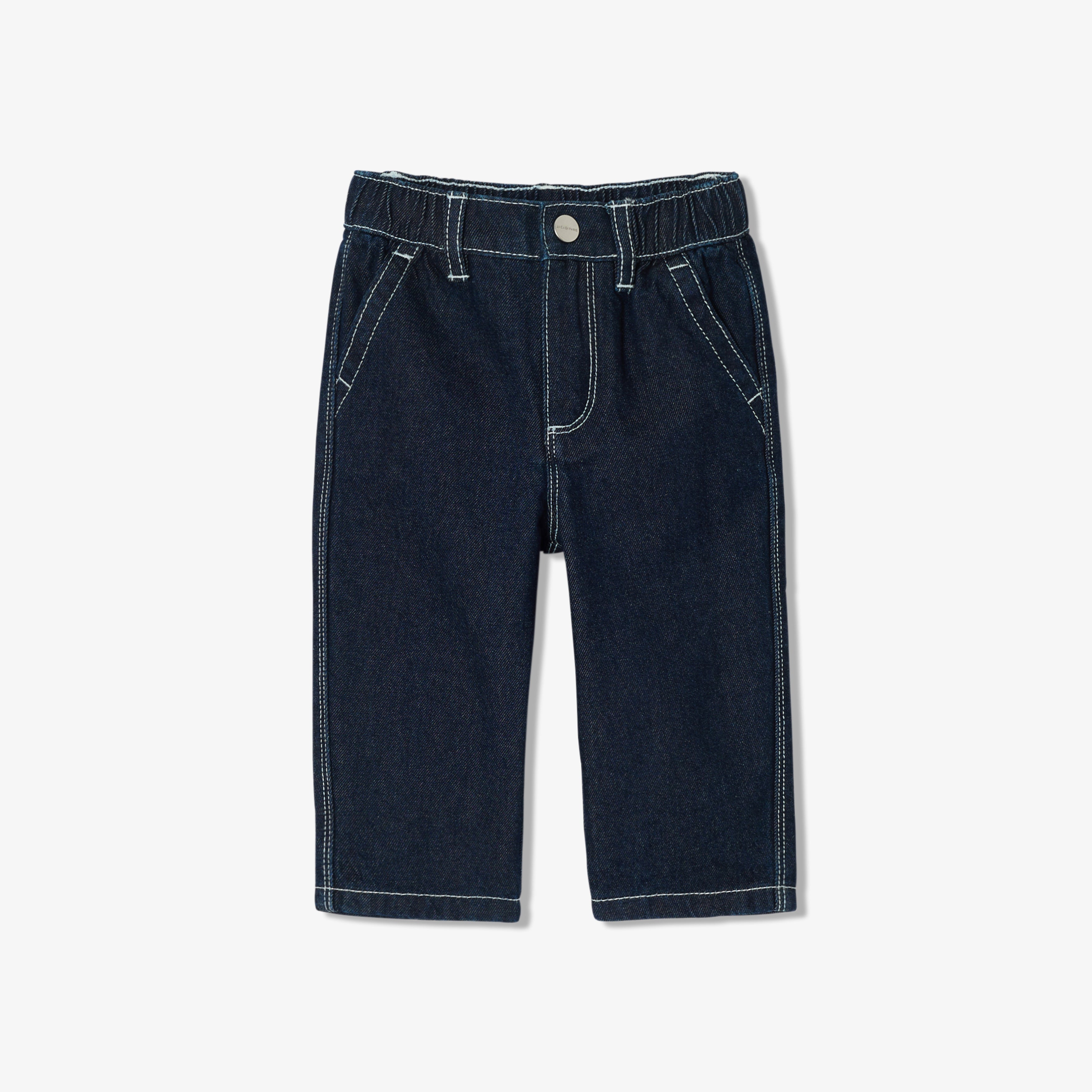 Baby boy raw denim jeans - Medium Denim