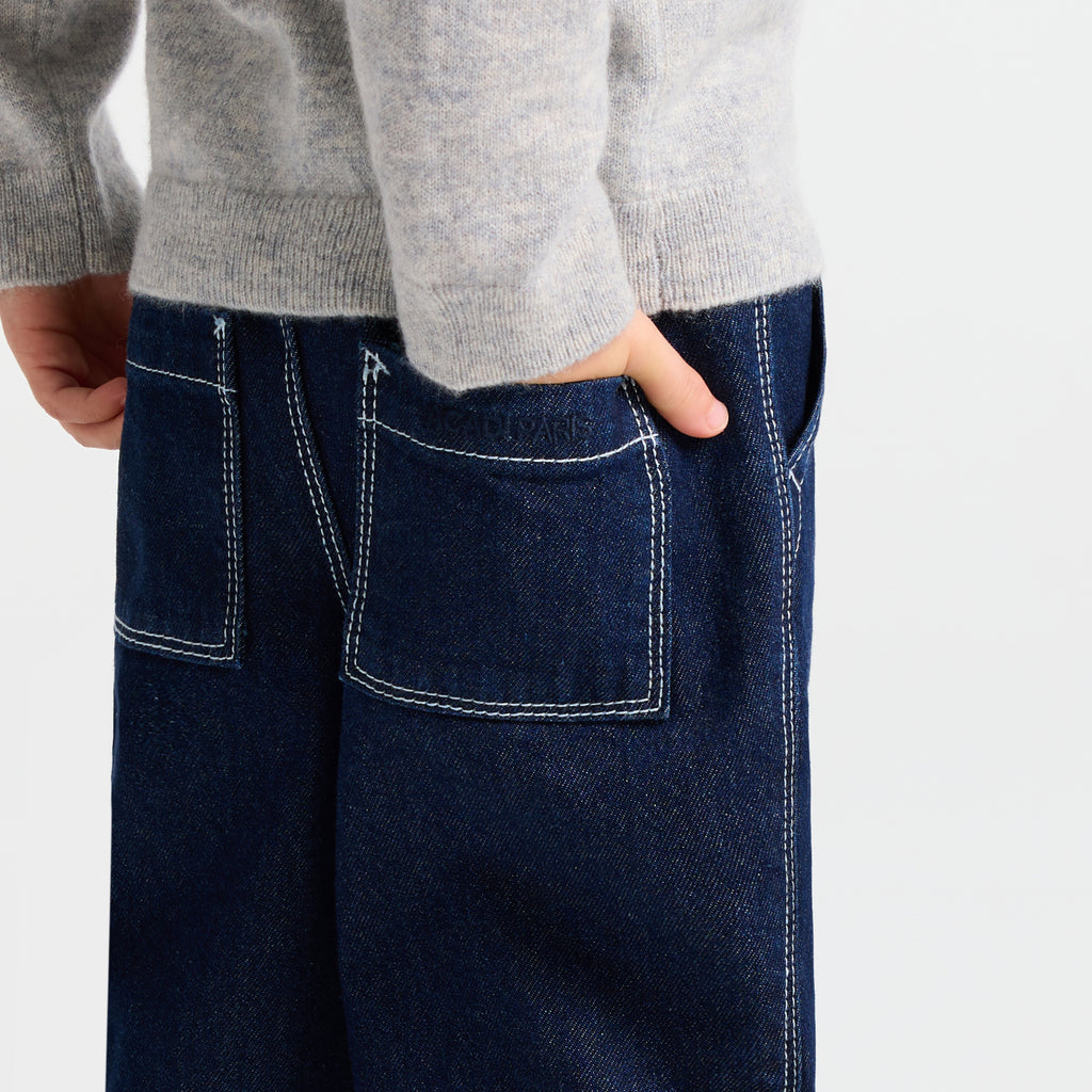 Baby boy raw denim jeans - Medium Denim
