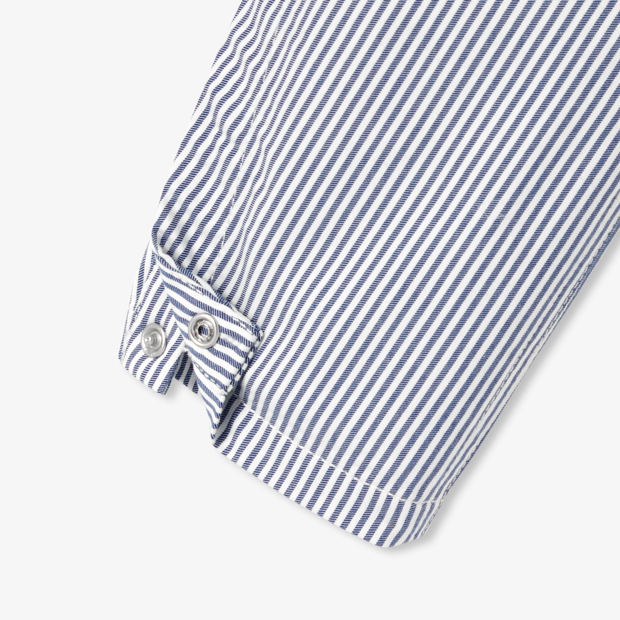 JC-NB067 - Jacadi Baby boy striped twill overalls