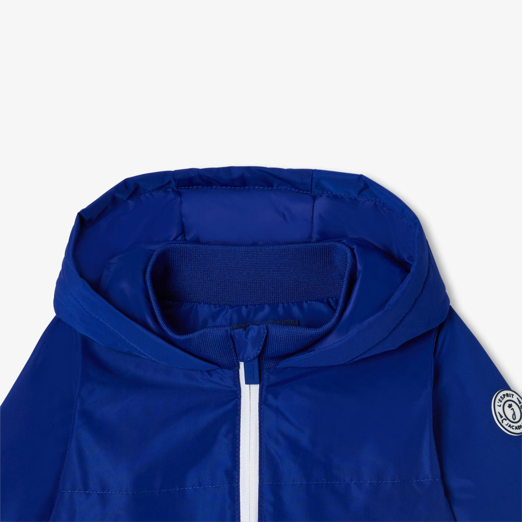 Jacket With Cappuccio Baby Boy - Blu Di Prussia