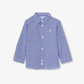 JC-NB105 - Jacadi Baby Boys' Vichy Check Shirt - White/Blue