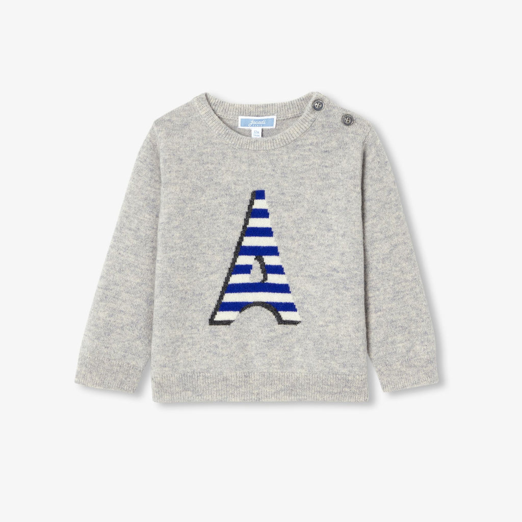 JC-NB064 - Jacadi Baby boy 100% cashmere sweater