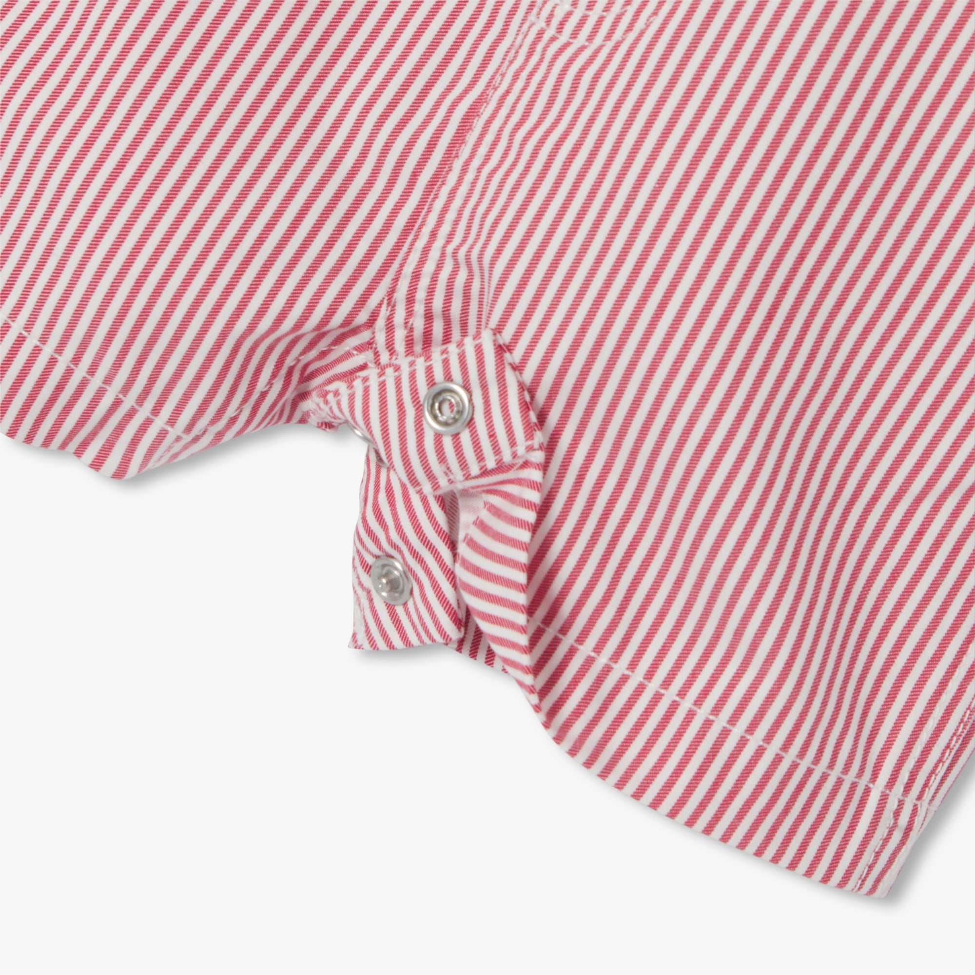JC-NB088 - Jacadi Baby boy striped twill short overalls
