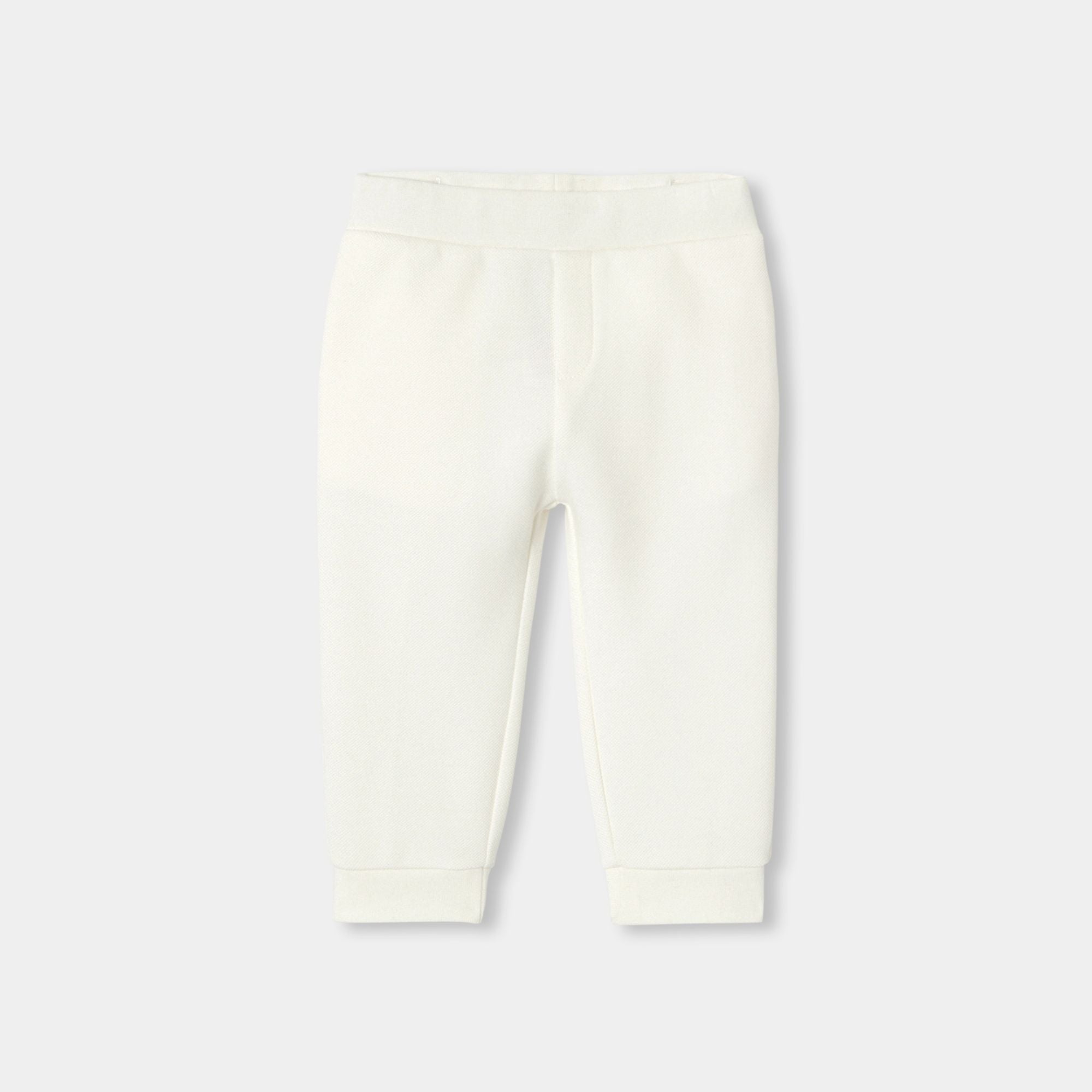 Baby boy pique joggers - Jacadi Sweet White