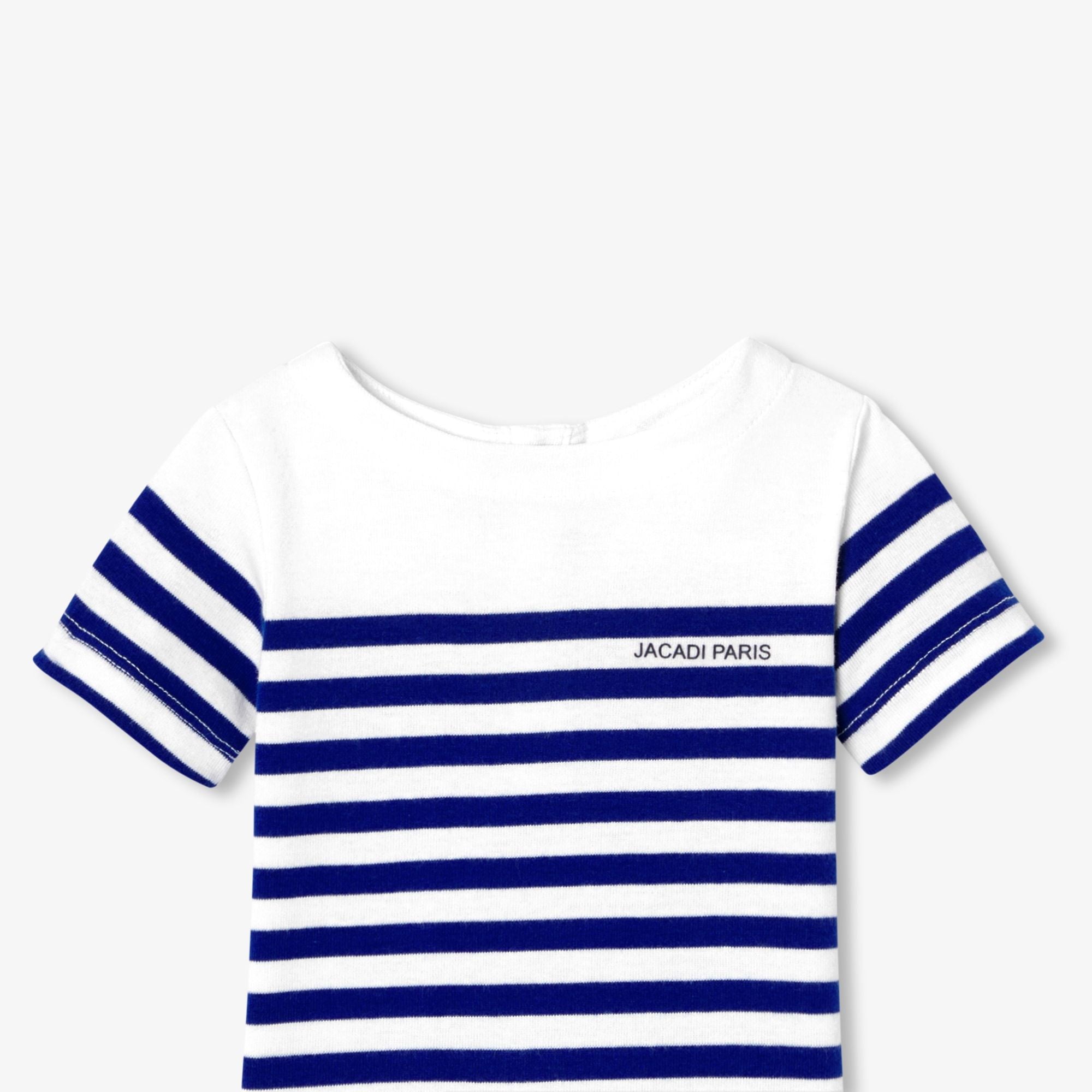 Baby boy sailor-style bodysuit - White/Light Blue