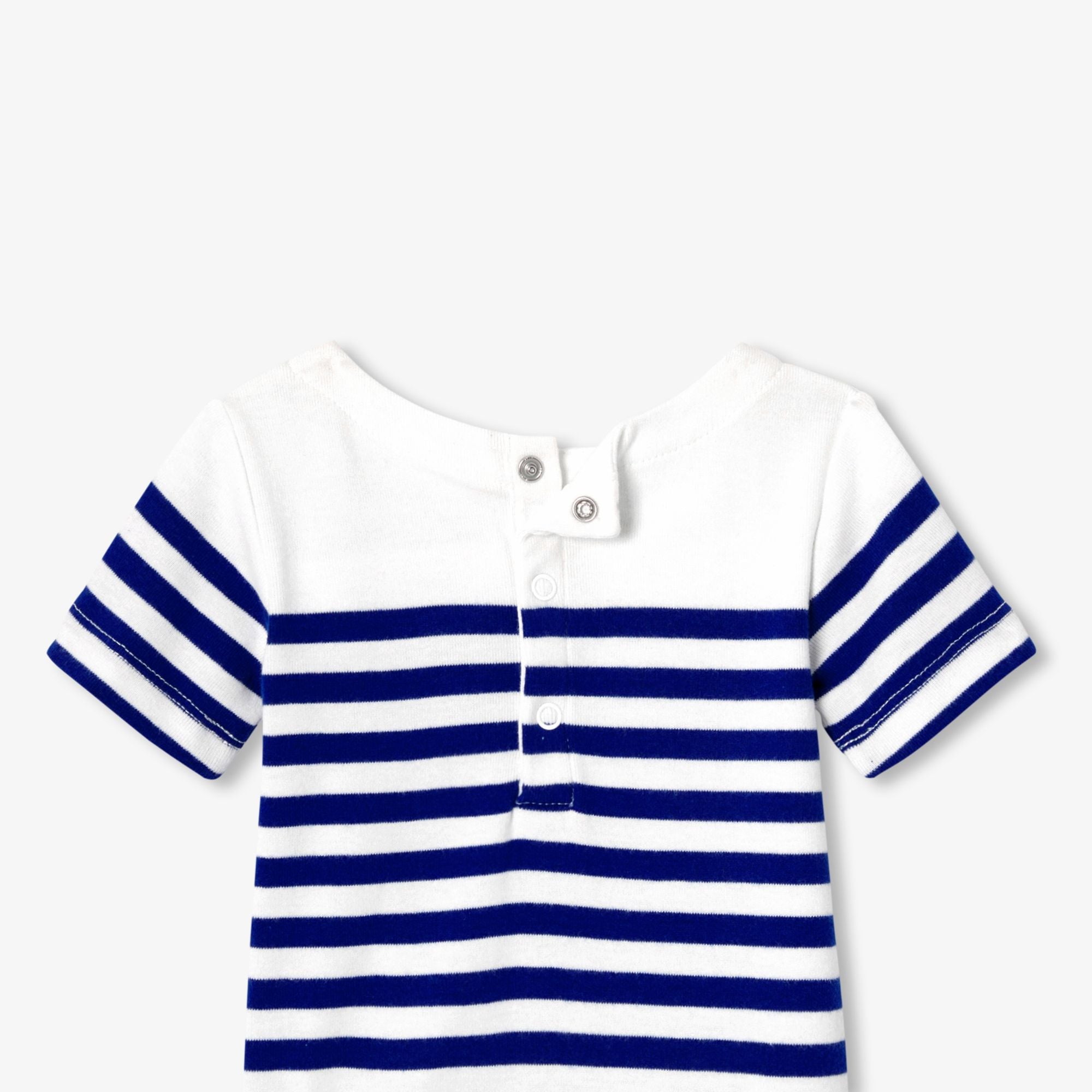 Baby boy sailor-style bodysuit - White/Light Blue