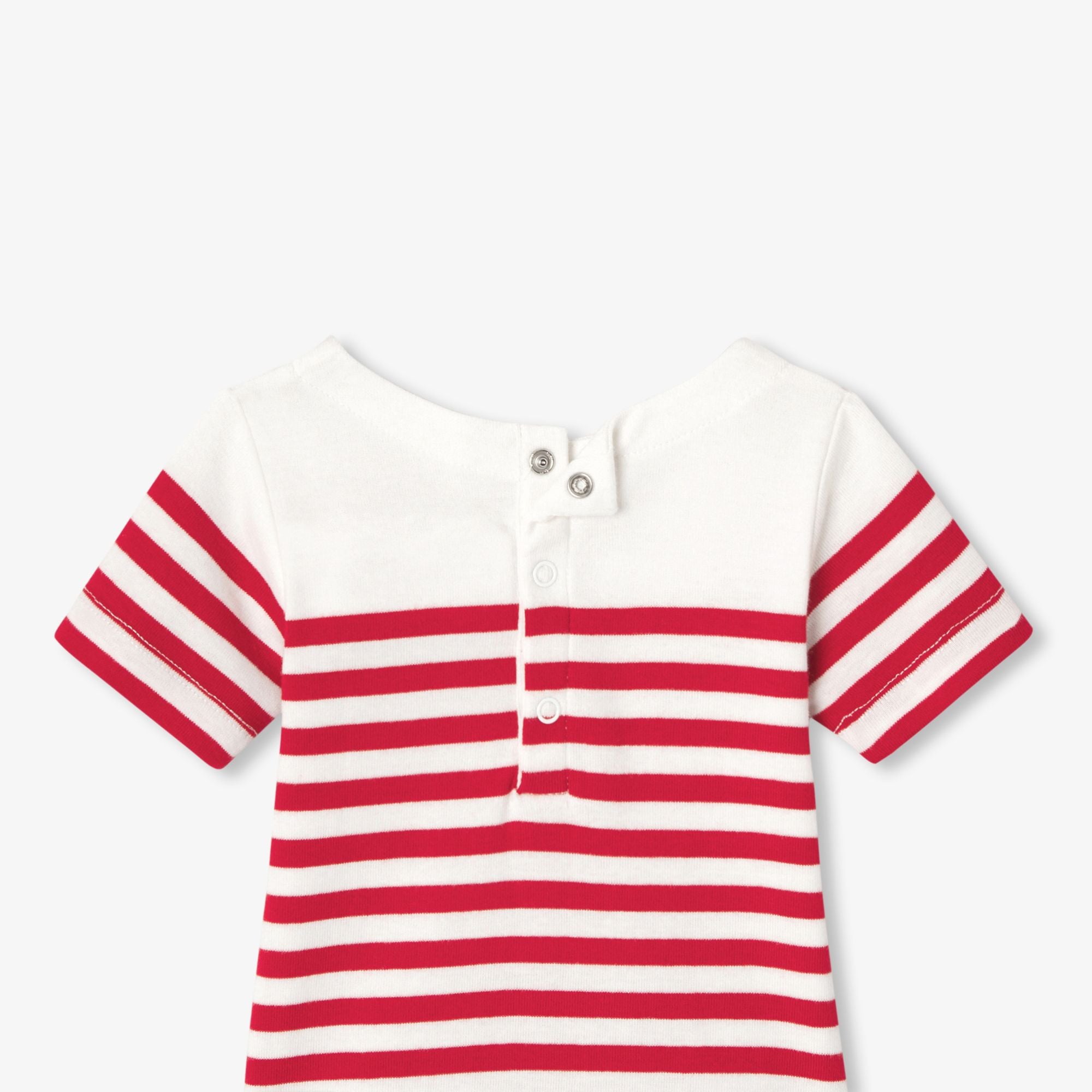 Baby boy sailor-style bodysuit - White/Red